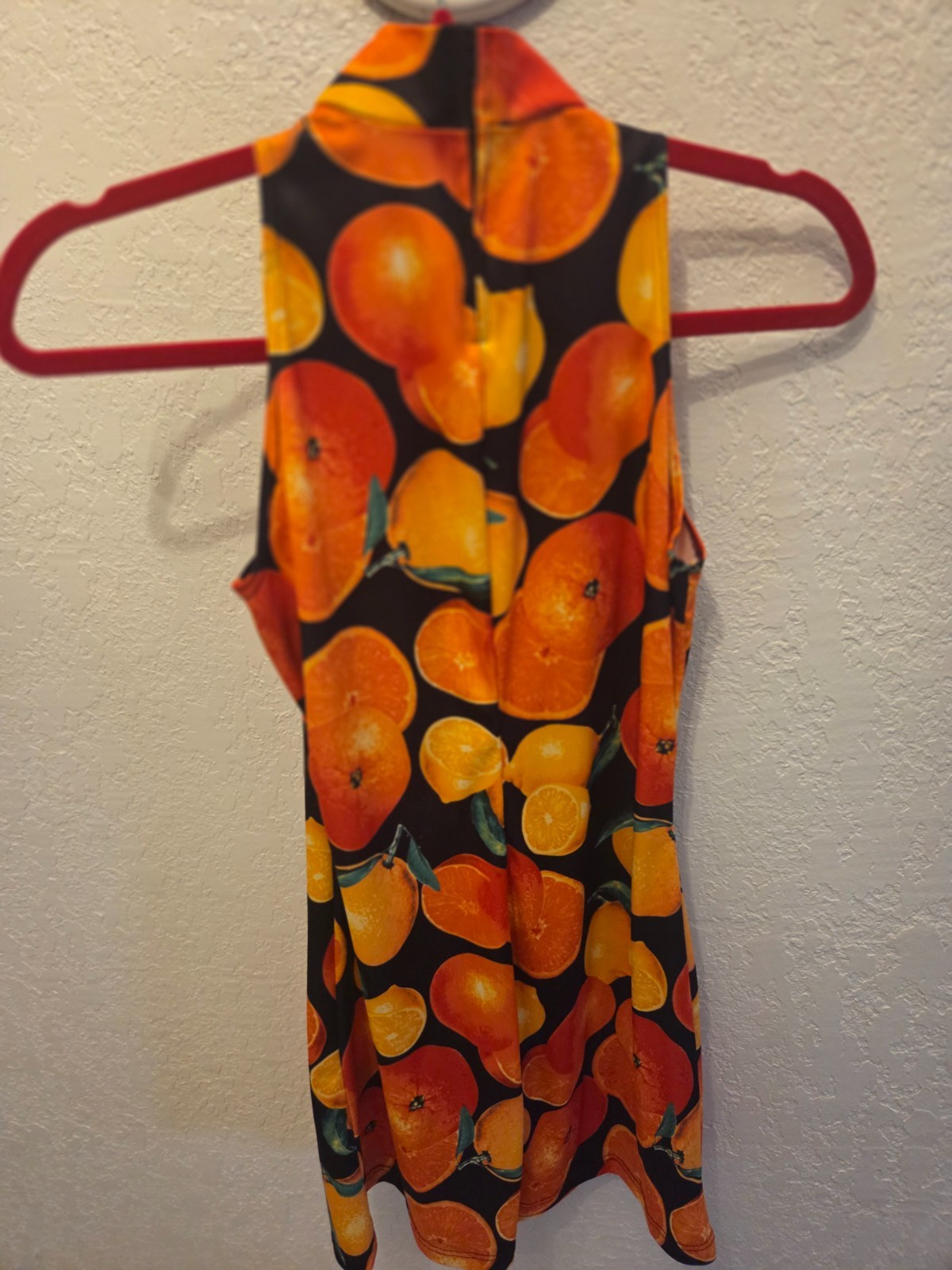 Y2K Vintage 90s Mini Fruit Pattern Dress Size Small