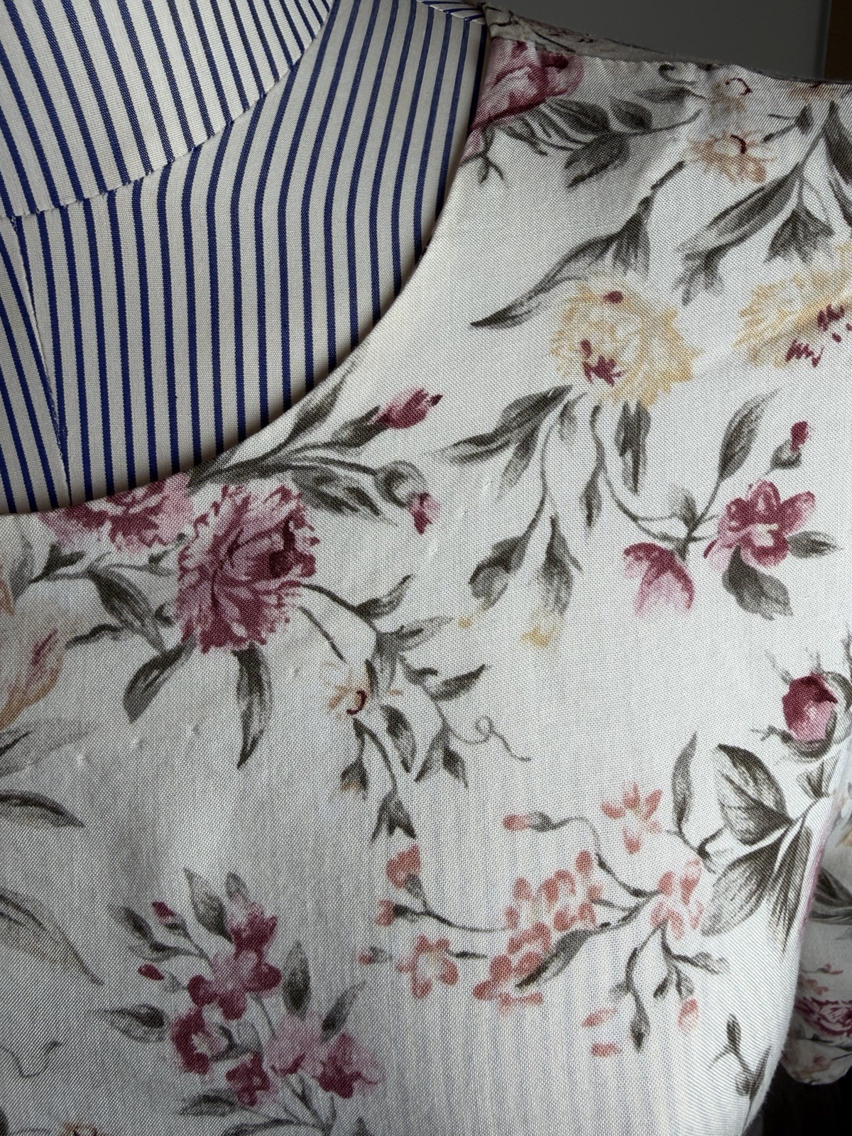 Vtg St Michael Marks Spencer Floral 2 Pc Skirt Top Set 100% Viscose Canada UK 16