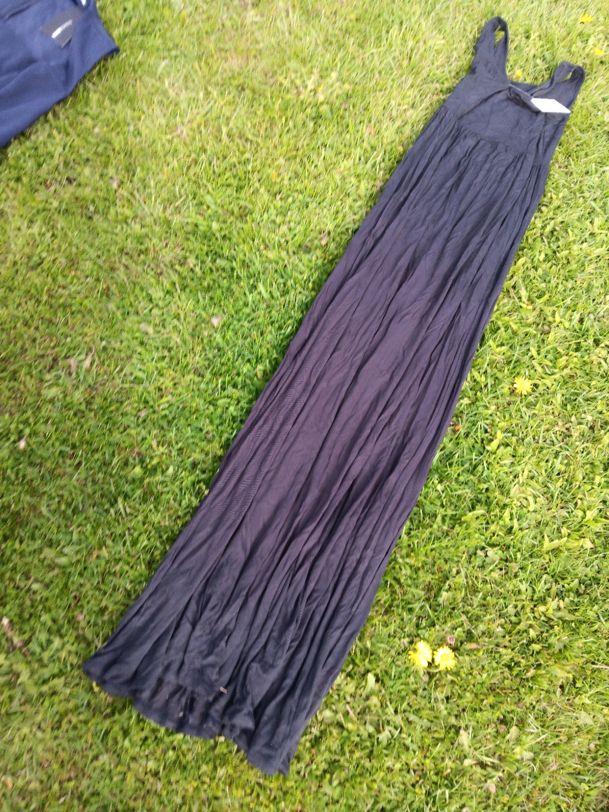 SO Scoop Neck Maxi Dress Size XS Black New Tags $40.00 52″ Long Casual Dress