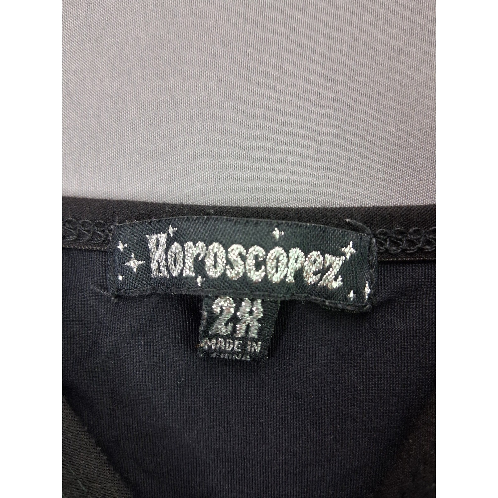 Horoscopez Dolls Kill Celestial Mesh Mini Dress 2X Black Gold Sun Moon Stars
