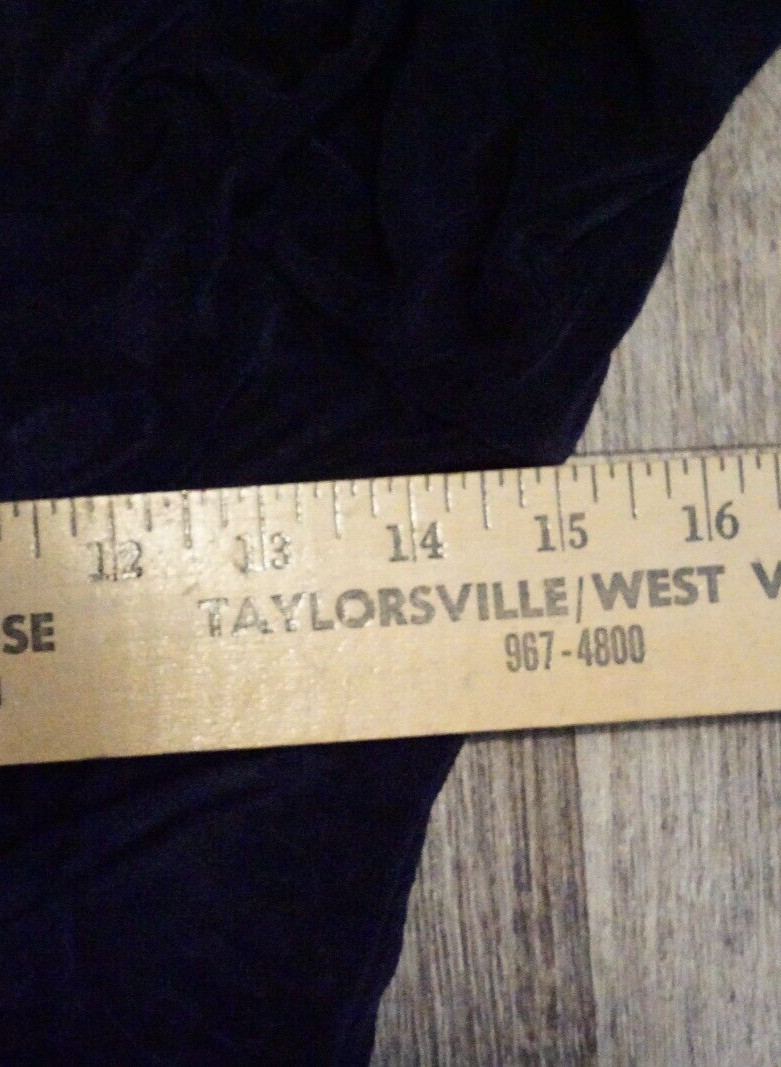 Columns Dress Womens Medium Blue Solid Knee Length Long Sleeve tie in front ++++