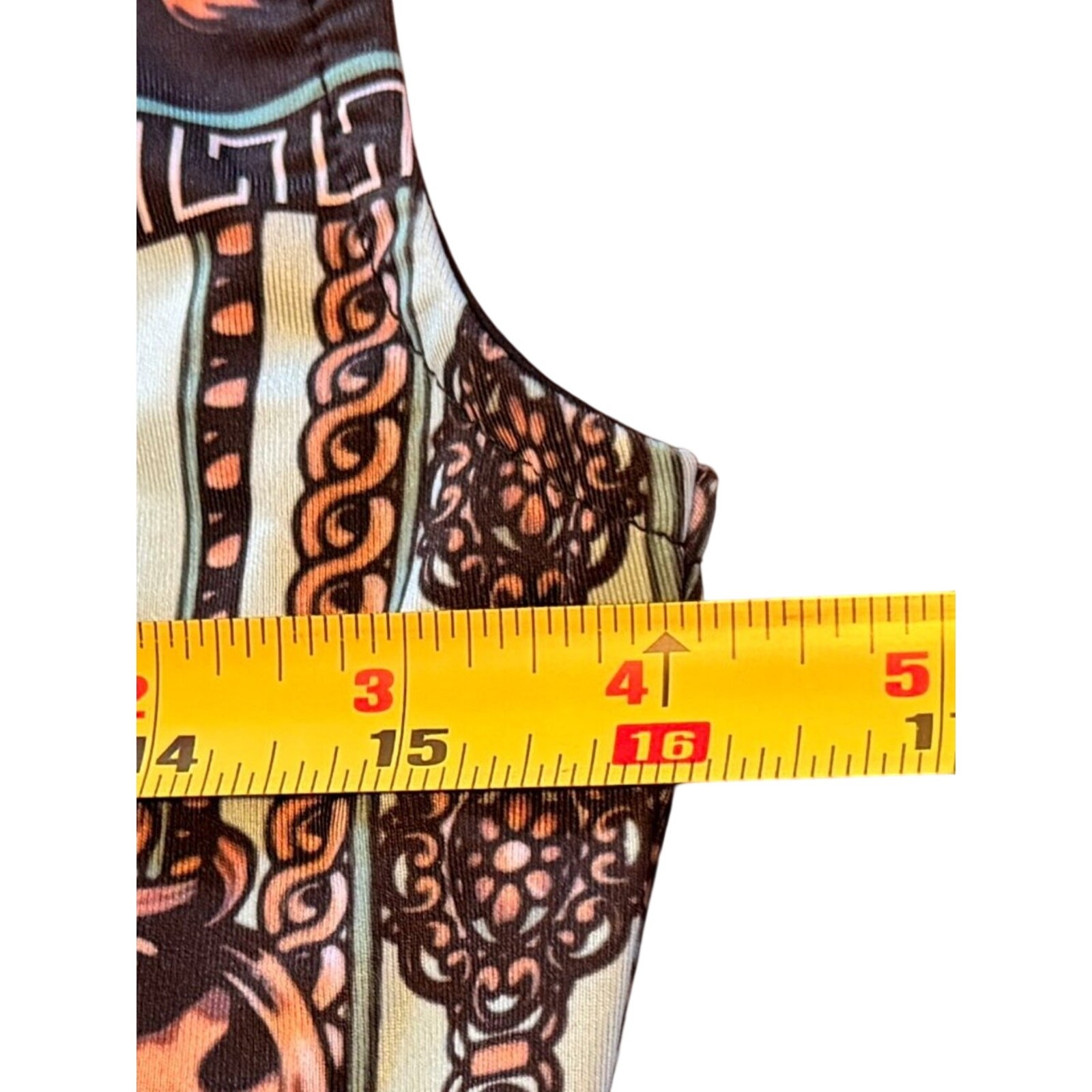 VENUS Small Leopard Baroque Print Bodycon Sheath Dress Sleeveless Stretch Midi