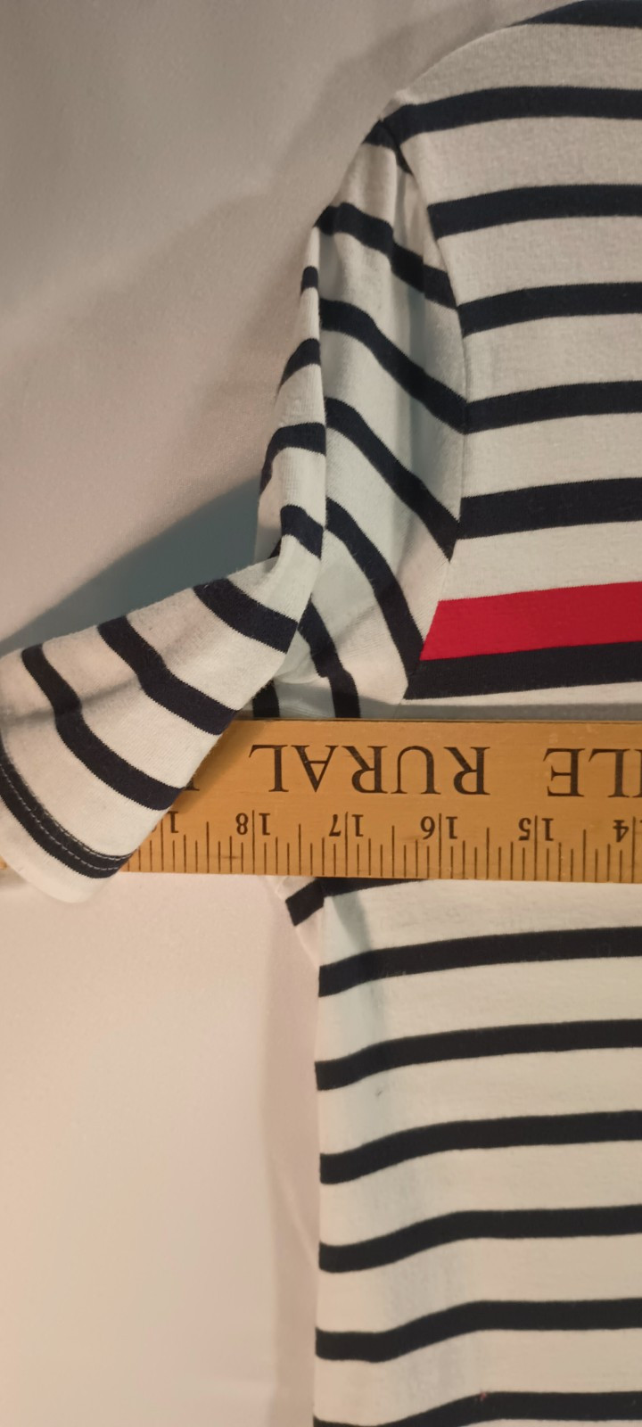 Tommy Hilfiger – Womens Medium – Optic White TH Multi Regular Fit Striped Dress
