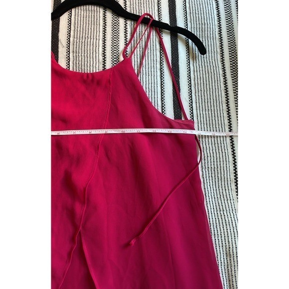 BCBGeneration Pink Layered Chiffon Mini Dress XXS Halter Romantic Party Wedding