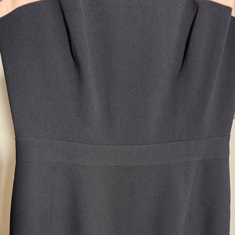 EUC Versatile BCBGMaxAzria Two-Tone Black and Light Pink Midi Dress