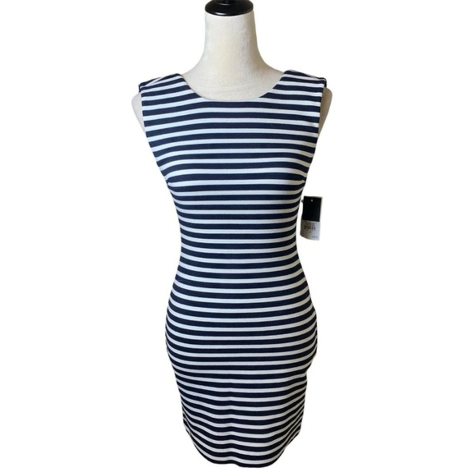 Juicy Couture Avery Stripe Ponte Bodycon Mini Dress XS Coastal Nautical Preppy