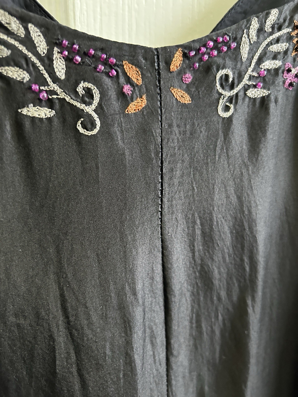Plenty by Tracy Reese Petite Silk Embroidered Floral Mini Slip Dress Ruffle
