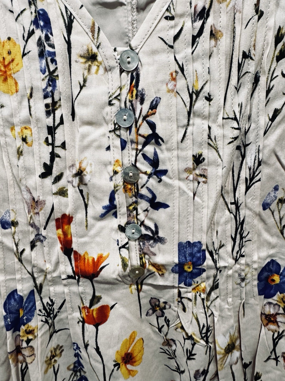 Bloomchic Multicolor Floral Print Dress 22/24 Whimsical Garden Party NEW Pockets
