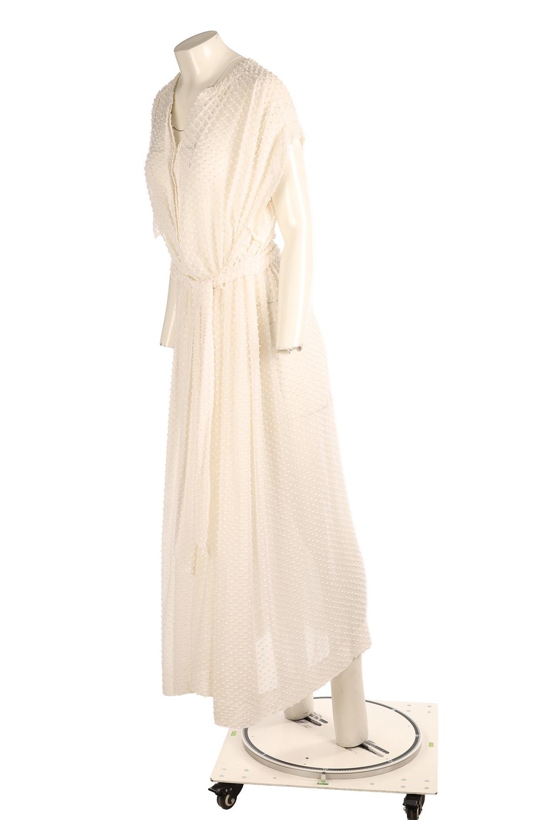 ERES WHITE SILK MAXI DRESS SMALL/MEDIUM UK 8-10