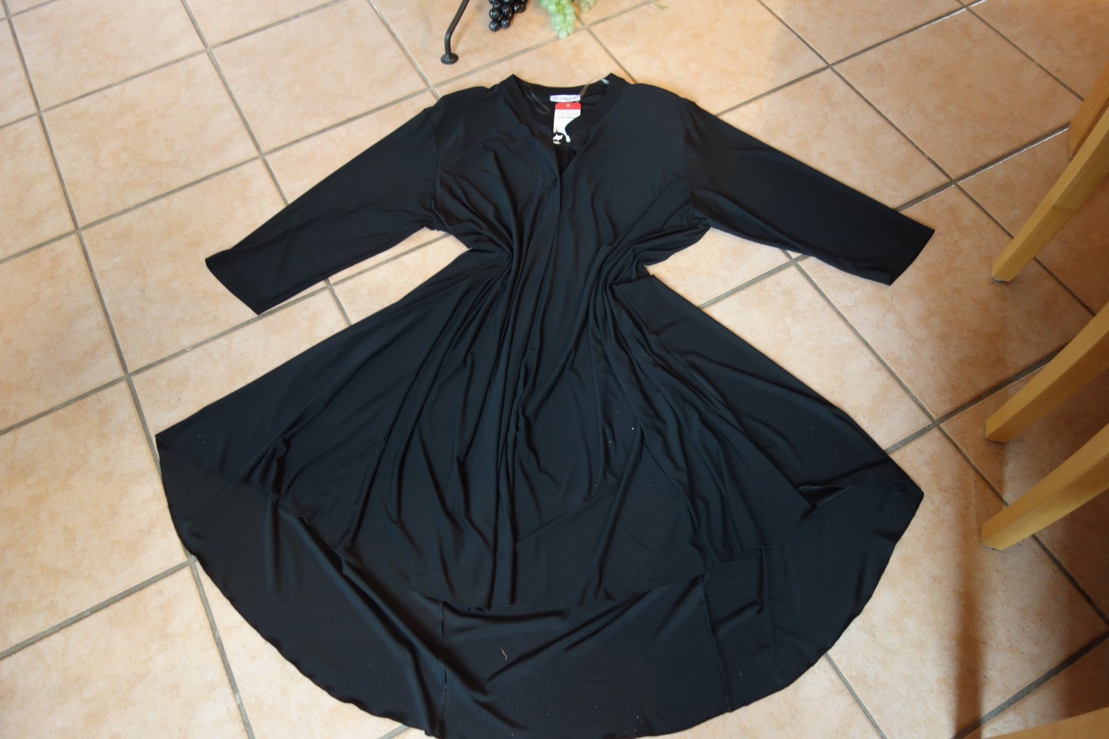 MAGNA Dream Dress 56 58 NEW Black MEGA A-Shape Lengths Stretch Long LAGENLOOK