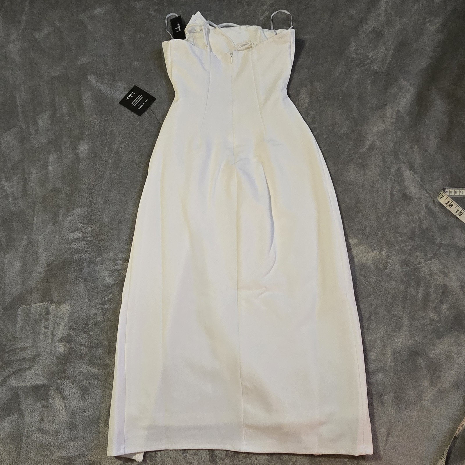 Lulus Memorable Muse White Twist Front Midi Dress Size XS NWT $88 Retail