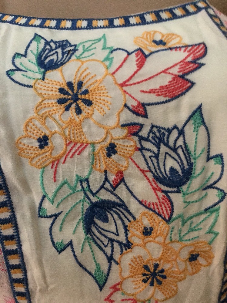 FLYING TOMATO Cream Full Length Maxi Dress Ivory Floral Sz S NEW