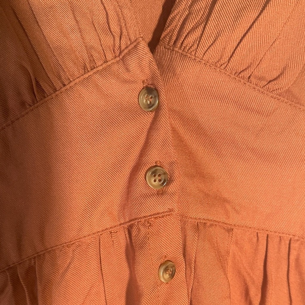 She + Sky Rust Midi Dress