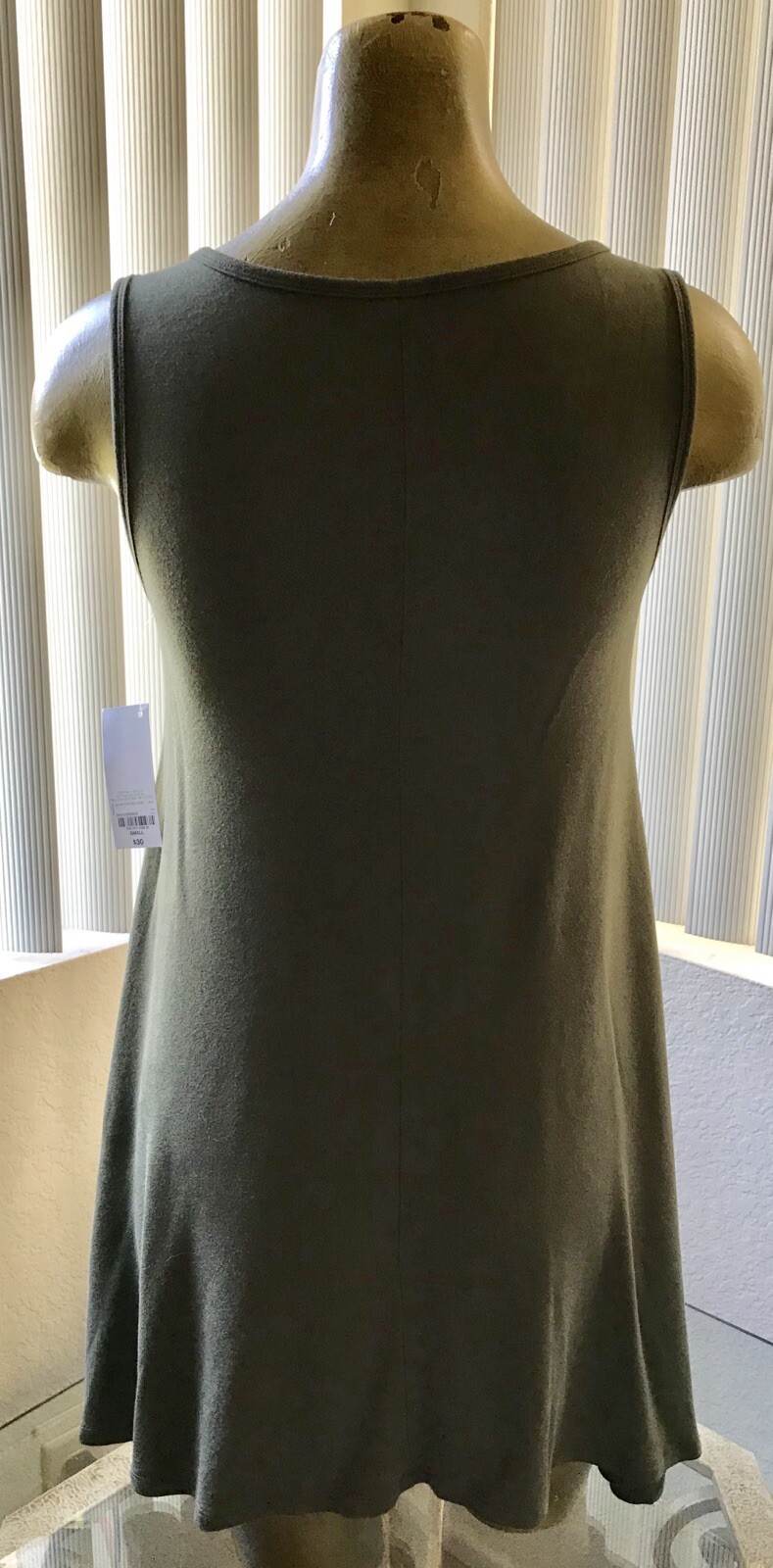 Decree NWT Dark Evergreen BABYDOLL Swing DRESS Size Small
