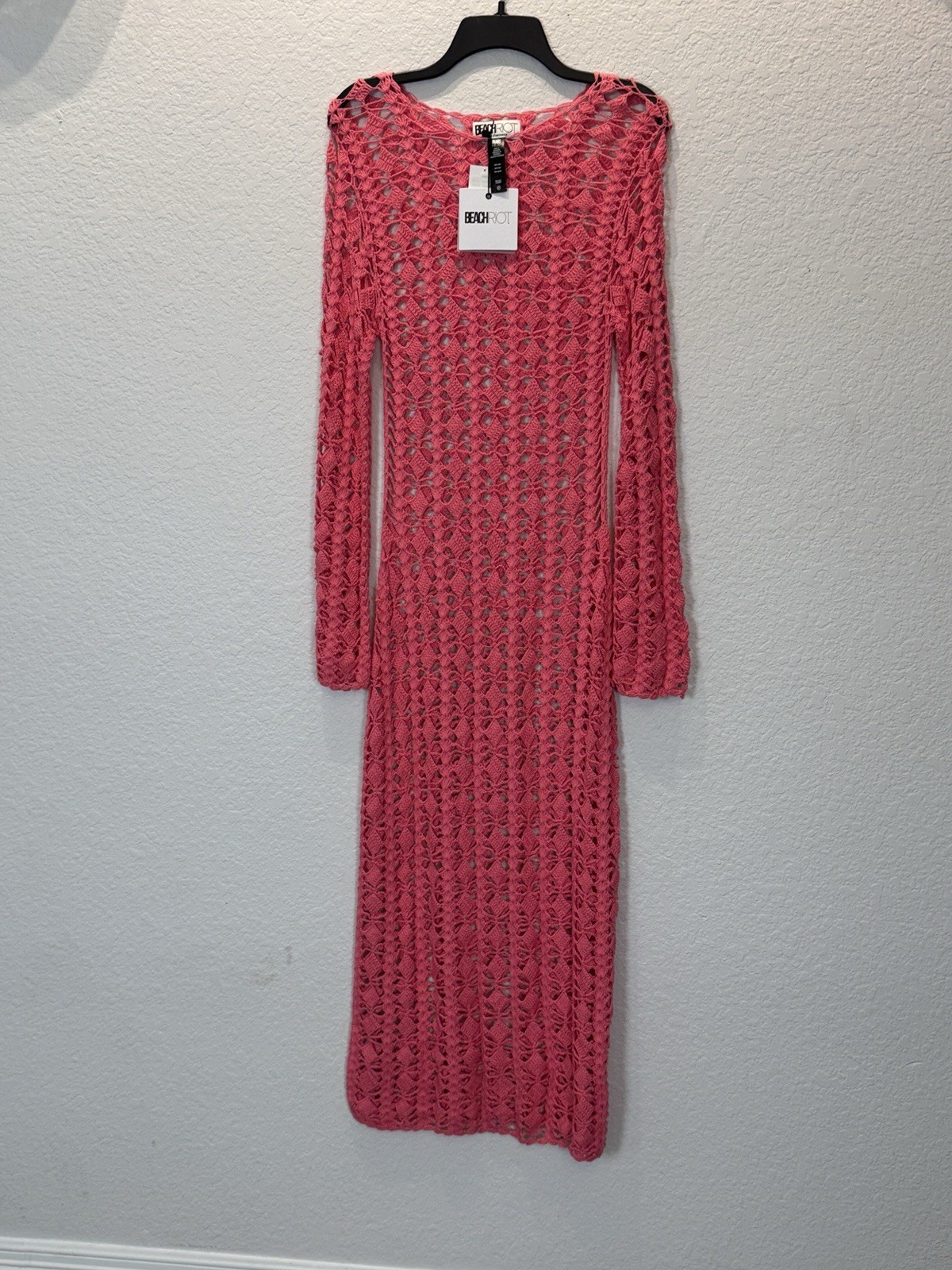 Beach Riot Women’s Size M Ariana Cover-Up Long Sleeves Maxi Dress NWT $248
