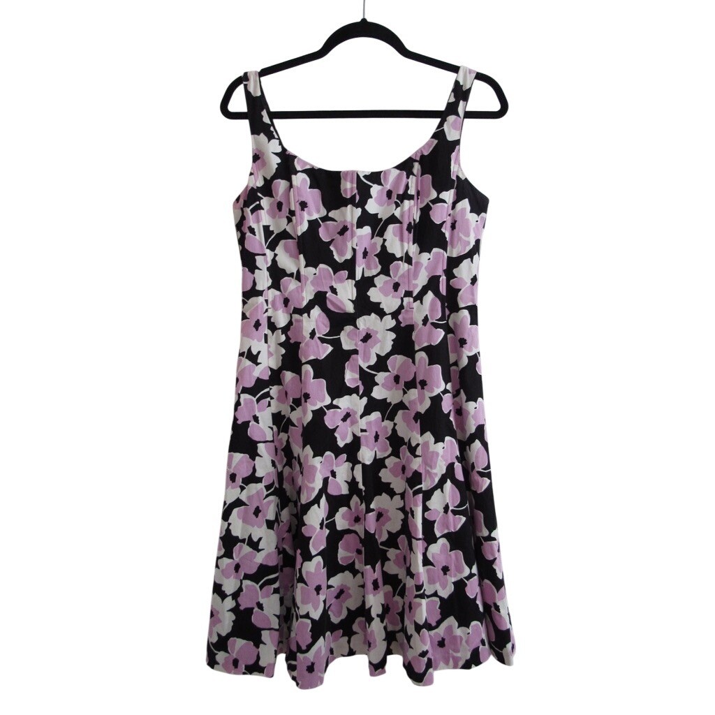 Nine West Floral Dress 8 Cottagecore Coquette Fit & Flare Spring Wedding Guest