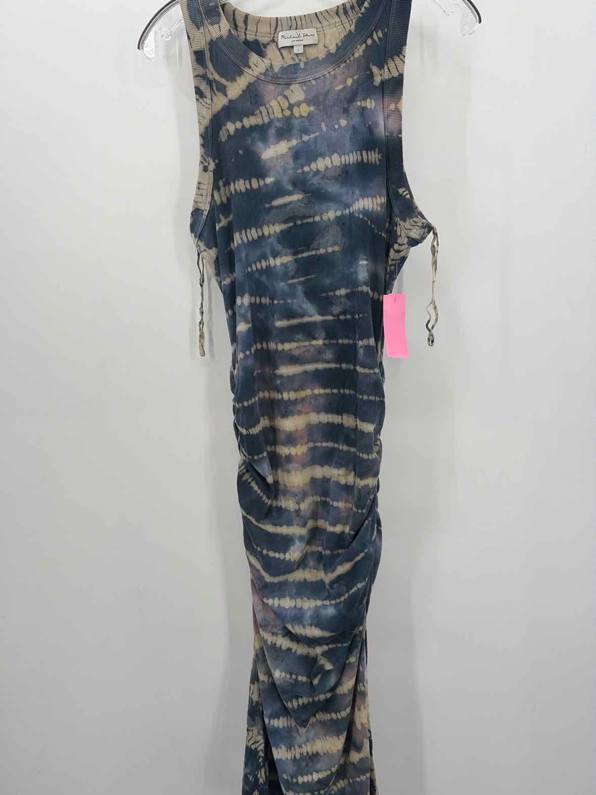 Pre-Owned Michael Stars Blue Size Large Maxi Sleeveless Dress