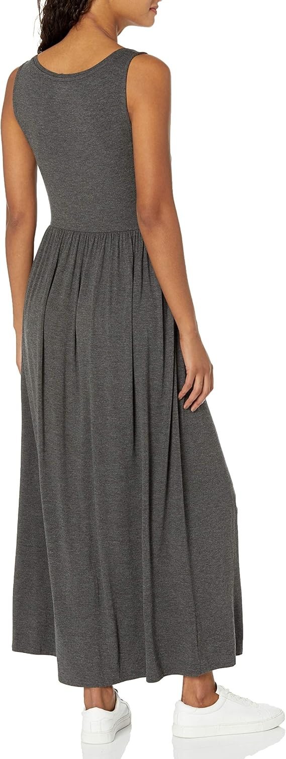 Womens Racer Maxi Dress Jersey Long Summer Muscle Vest Maxi Back Size XS