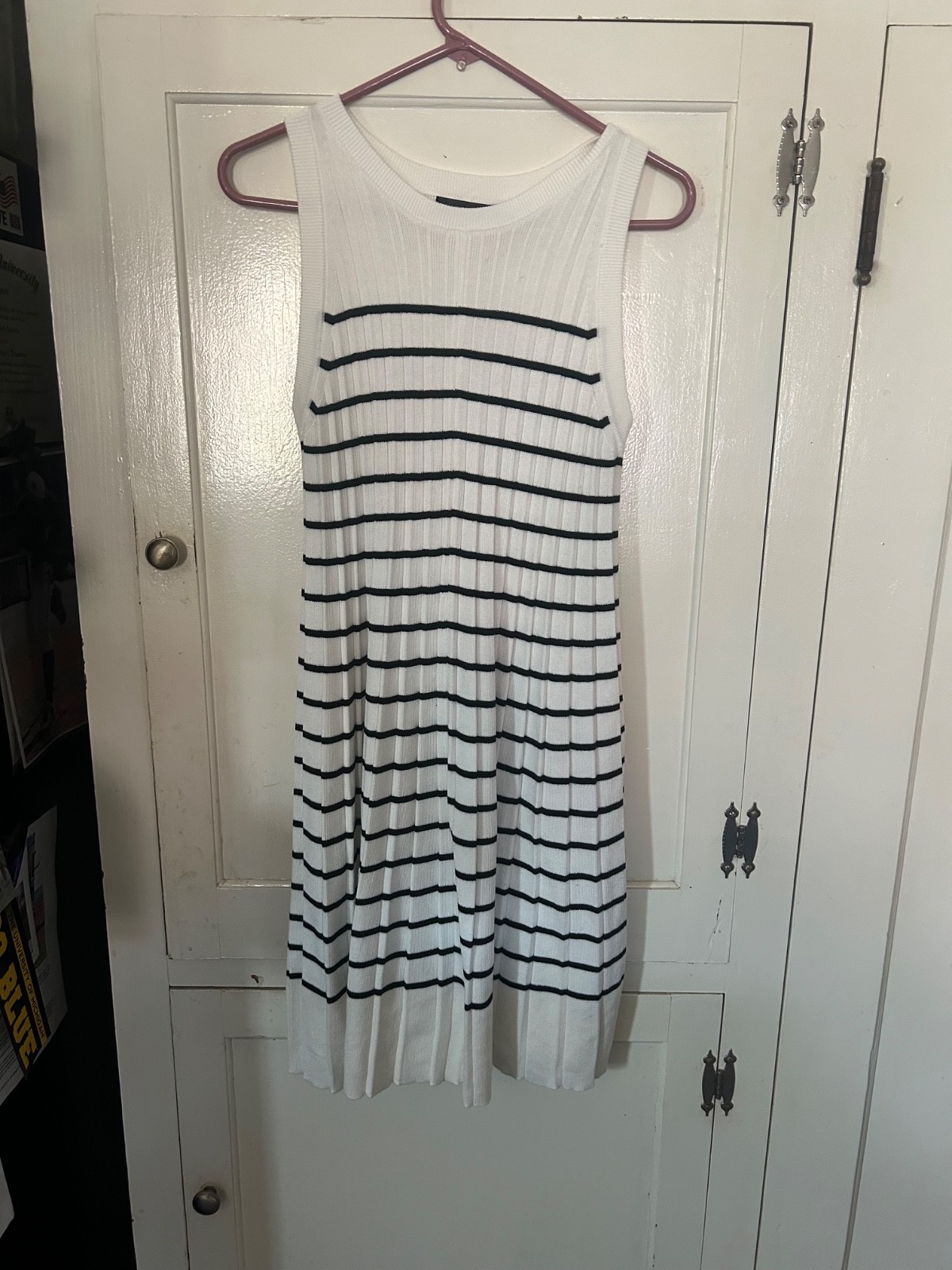 Zensica Sleevless Striped Sweater Dress Size Large