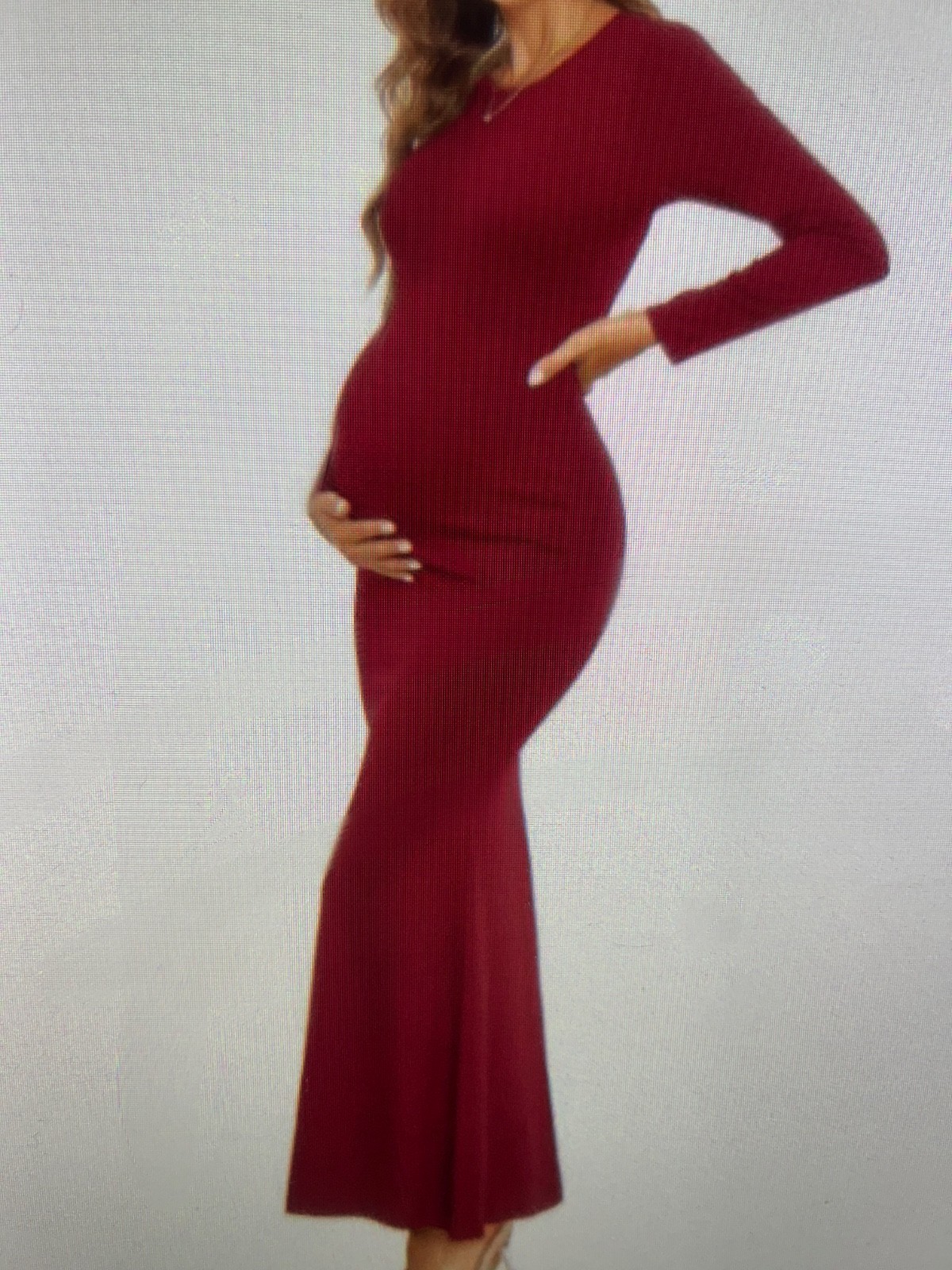 Maternity/Photo Shoot/Baby Shower Mermaid Maxi Dress, Size XL