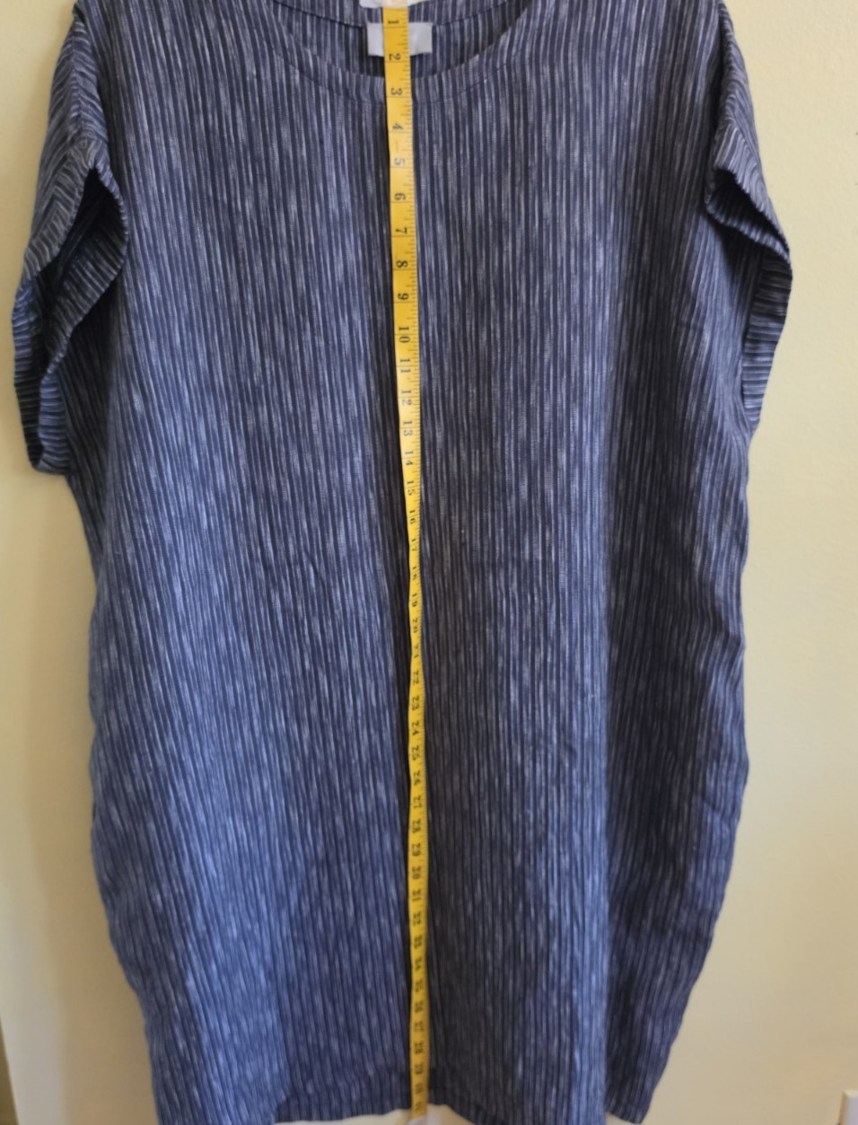 Ryllace Plus 3XL linen black stripe dress