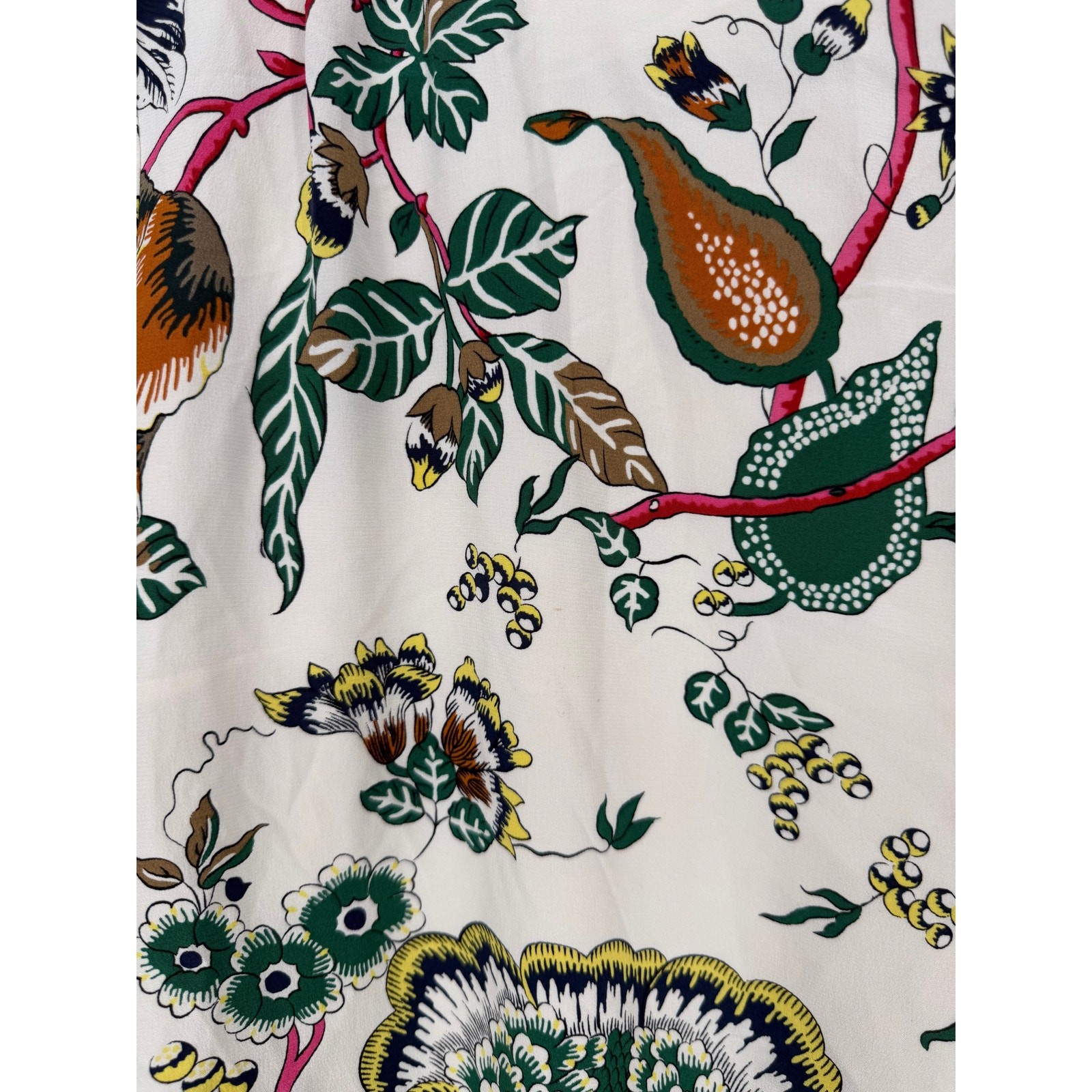 Tory Burch Happy Times Shift Long Sleeve Silk Mini Dress Size 2