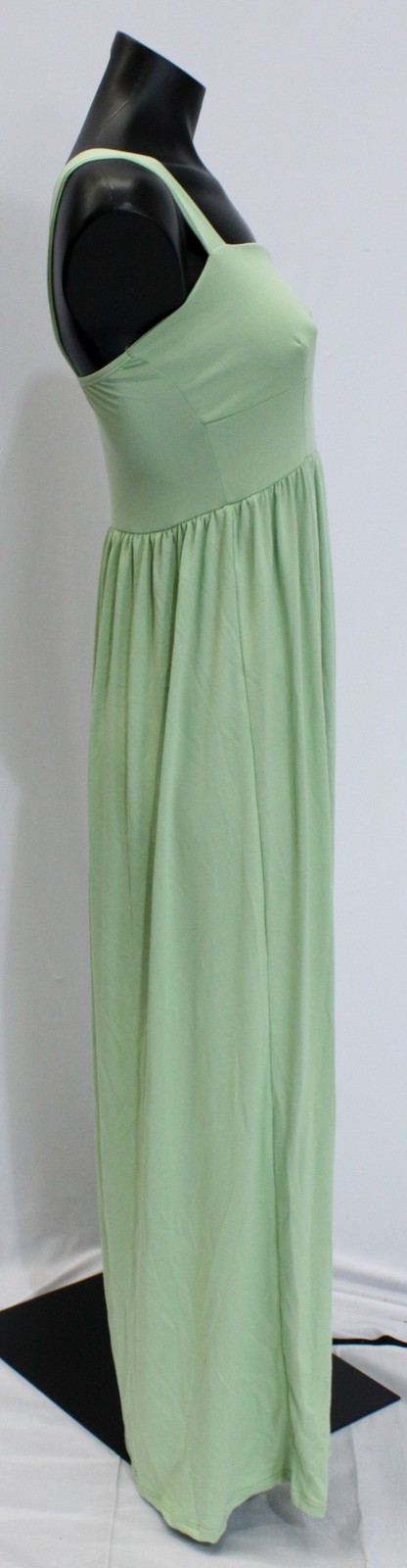 ASOS Design Women’s Solid Regular Fit Square Neck Midi Dress WR4 Sage Small
