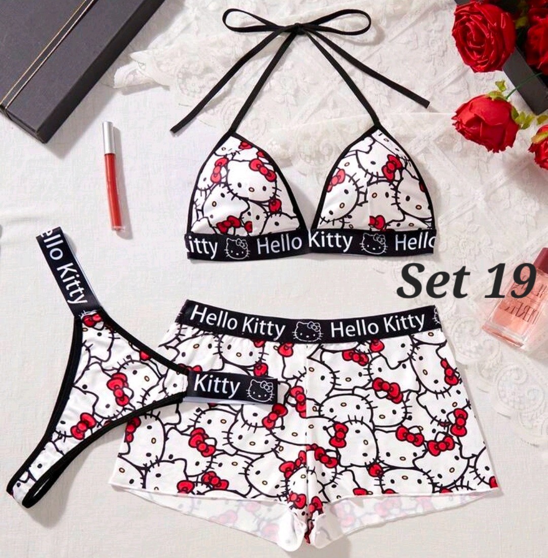 Women’s Hello Kitty Pajama Sets – 4 Different Styles