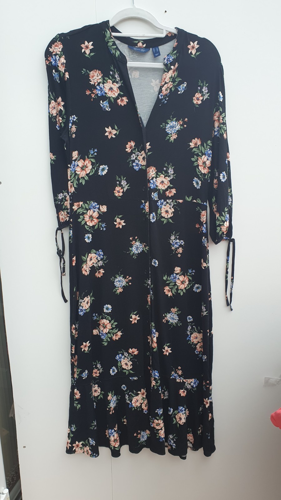Du Jour Julia Roberts QVC Printed Jersey Dress Black Print New Size 10