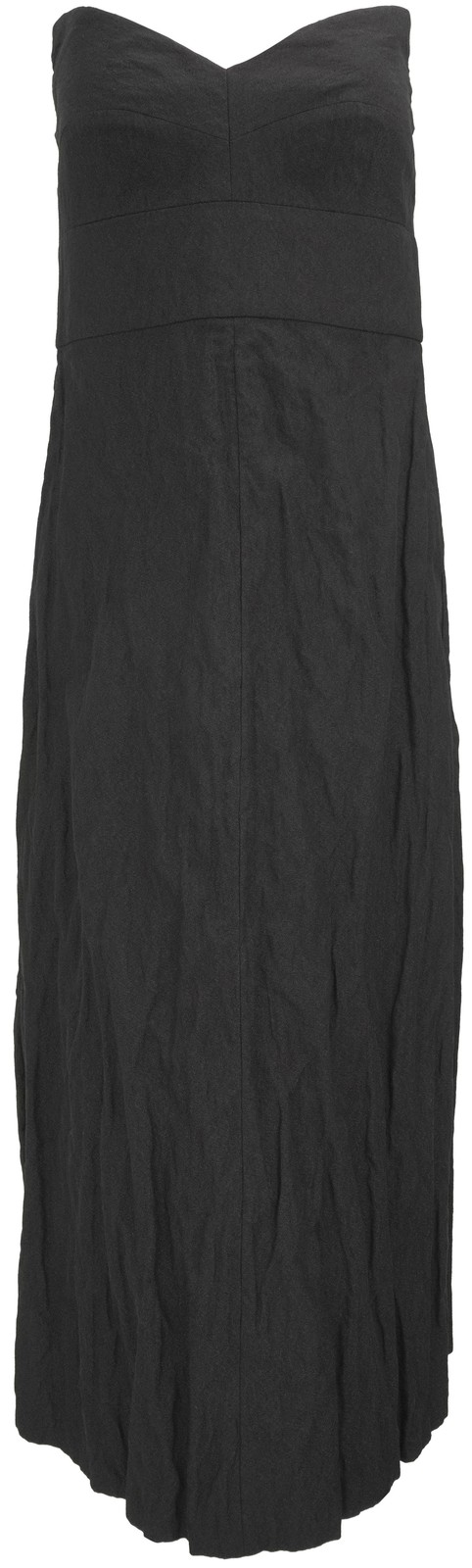 Partow Strapless Midi Dress in Black