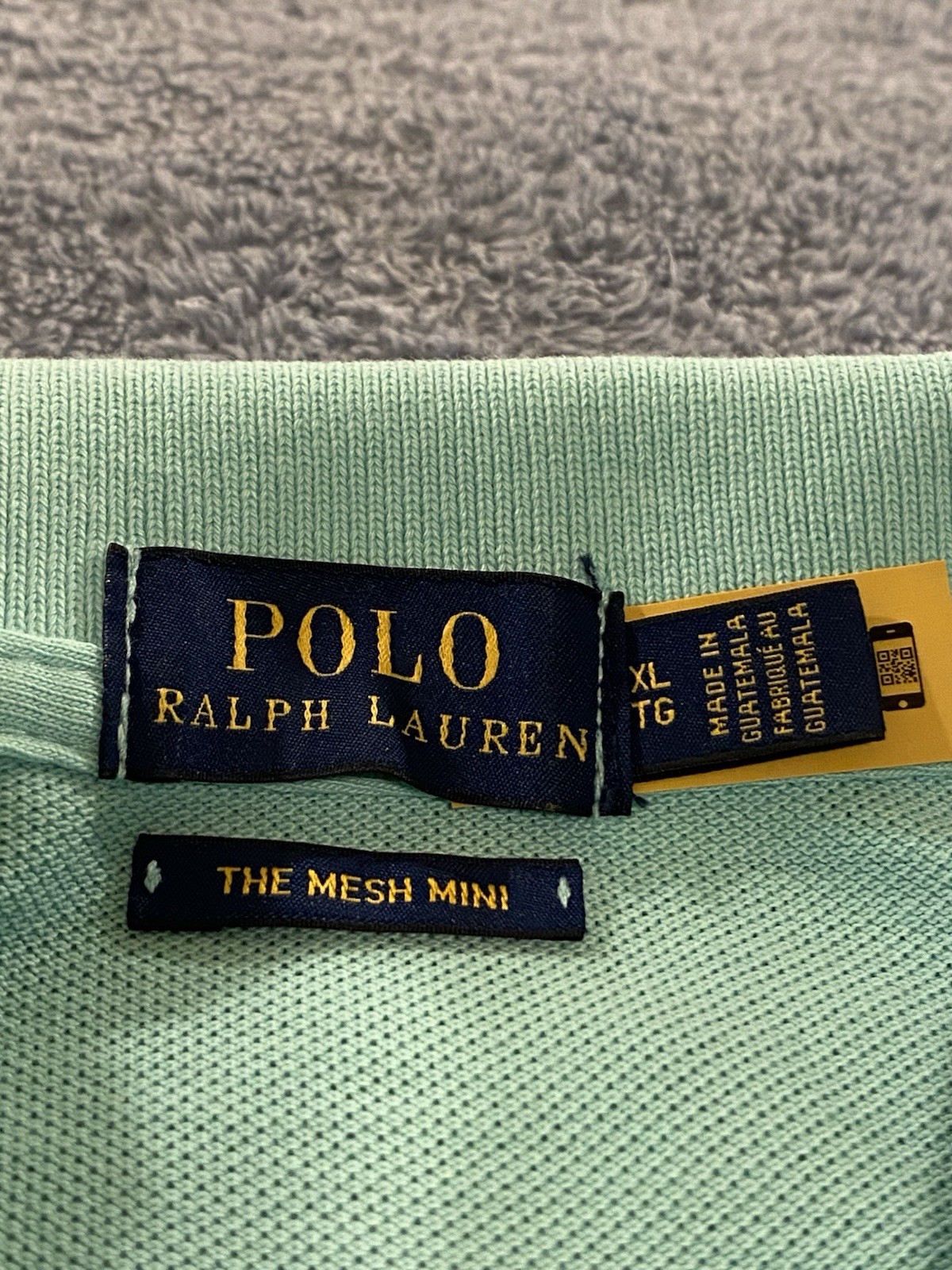 Ralph Lauren Size Womens XL Polo Teal Dress The Mesh Mini Preppy 100% Cotton