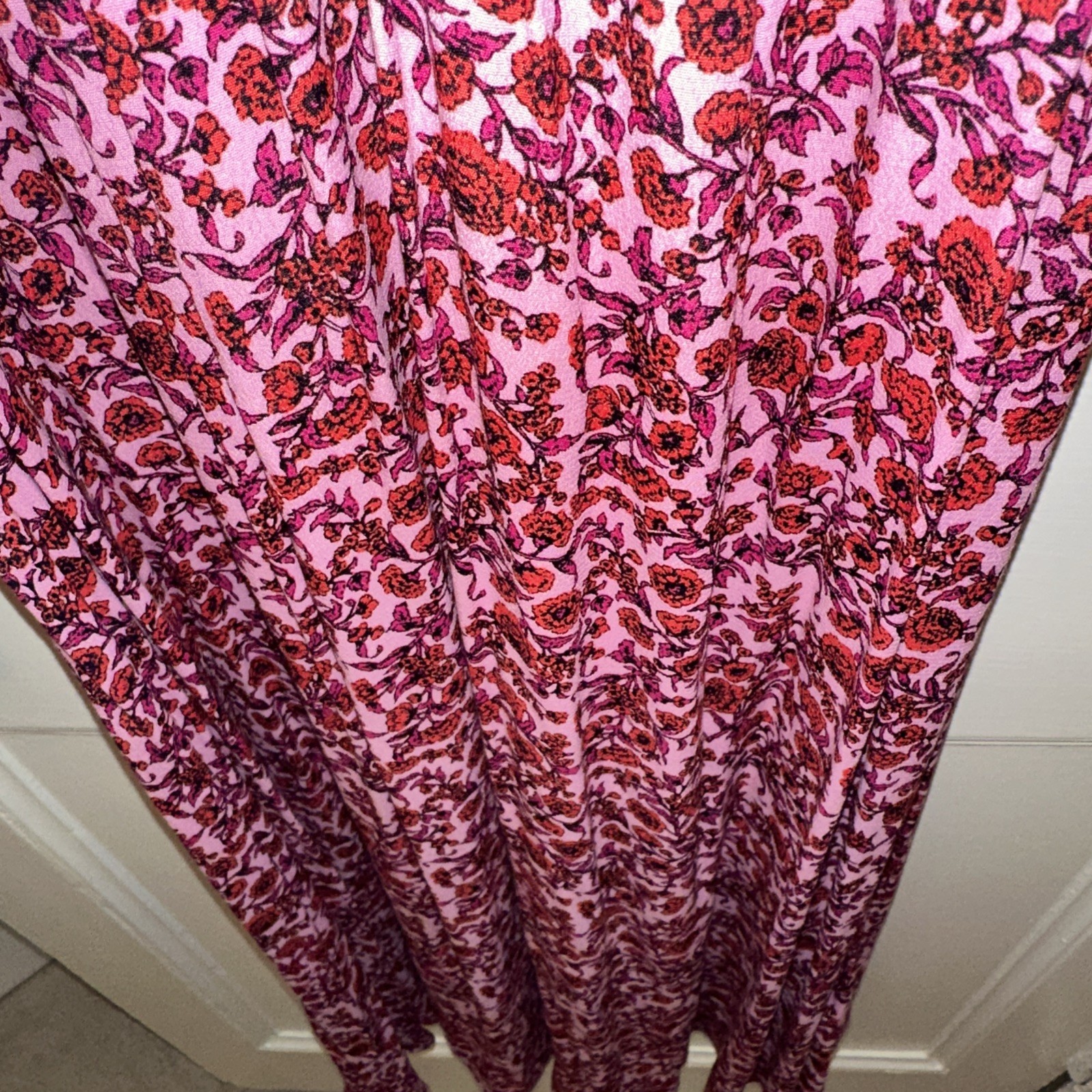 WHISTLES * SIZE 10 PINK HEATH FLORAL PRINT LADIES MIDI DRESS RRP £149