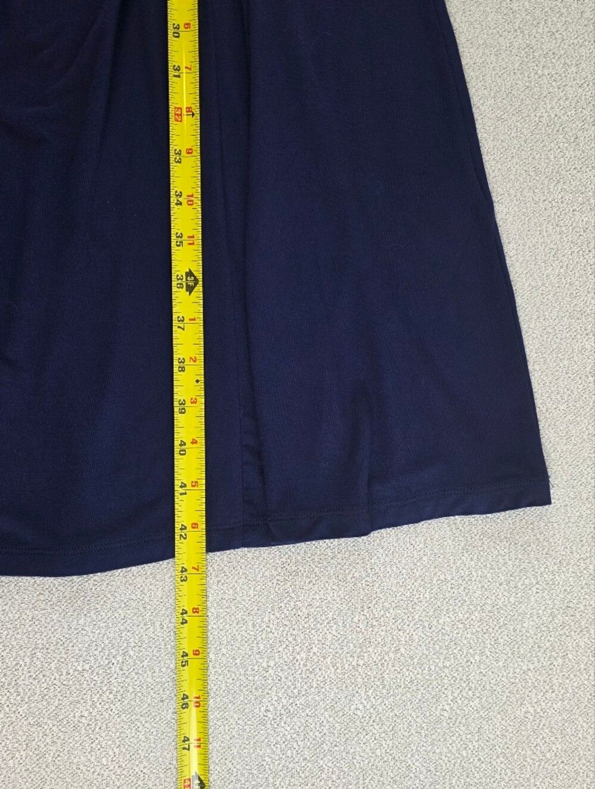 NEW Soft Surroundings Classic Wrap-Style Women’s Dress Navy Blue Wmn’s Lg