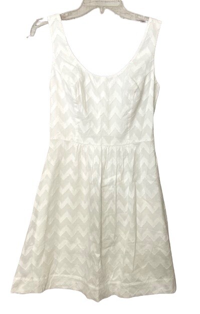 Vineyard Vines White Summer Dress Size 0 Fit & Flare Cotton Sleeveless Lined EUC