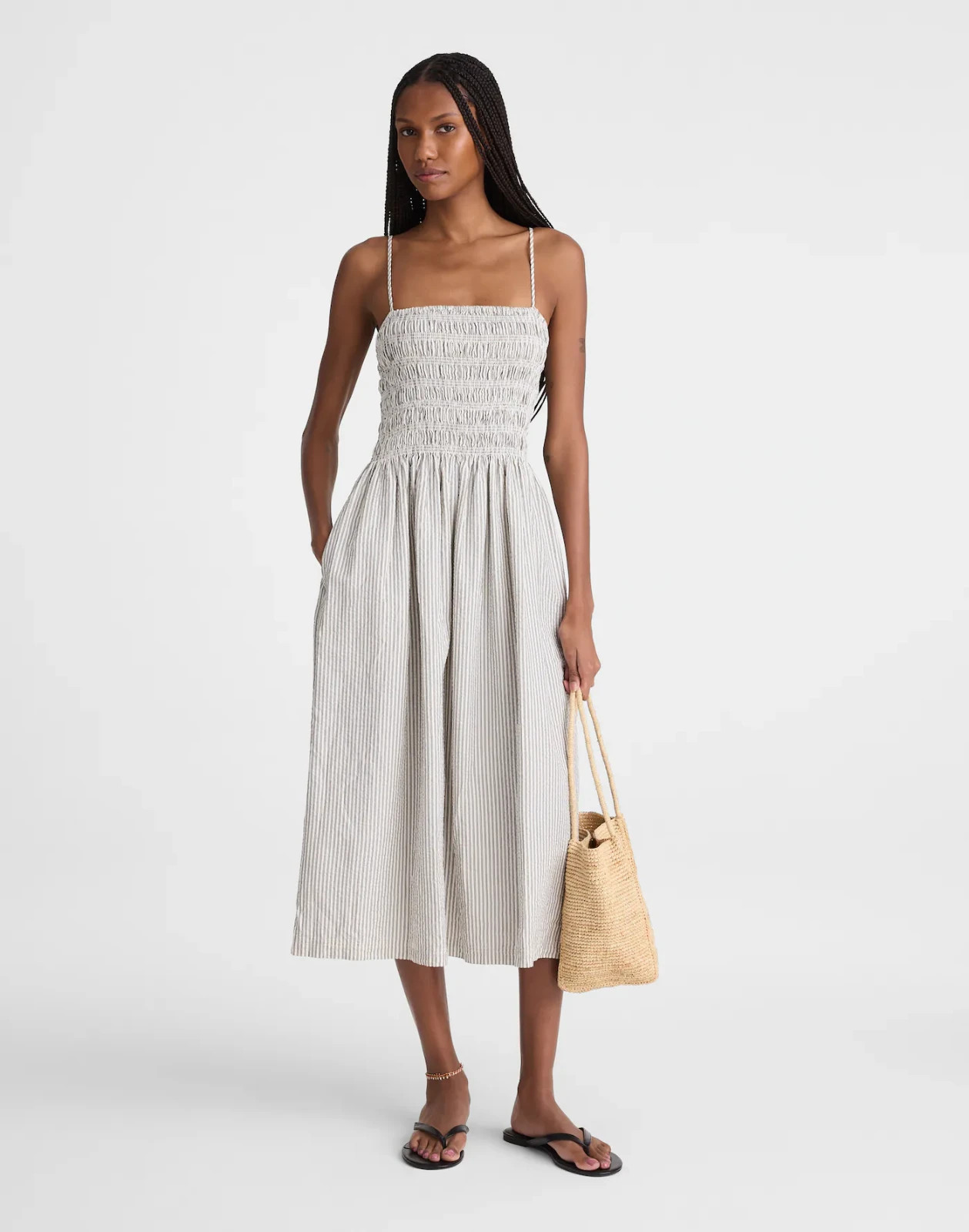 Madewell The Peyton Midi Dress Brand New Freeship NO IMPORT FEES