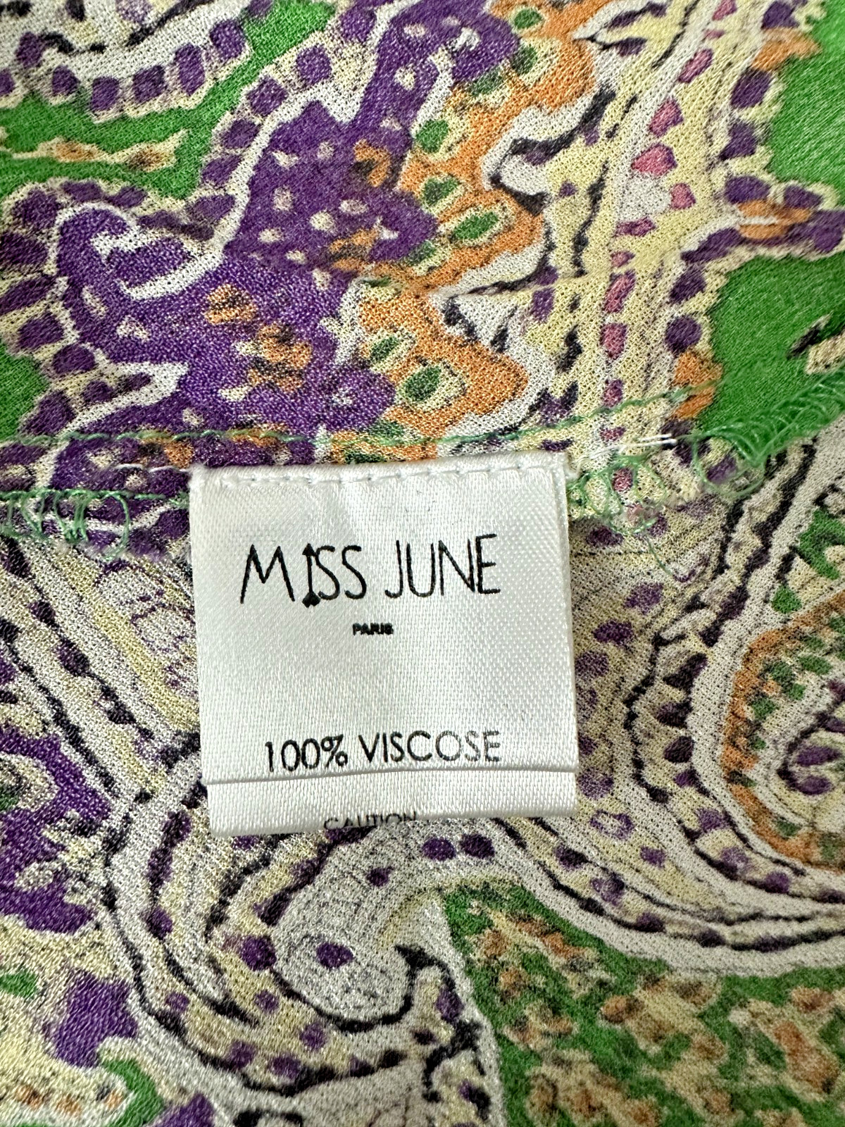 Miss June Dress Legend OS Maxi sequins paisley
