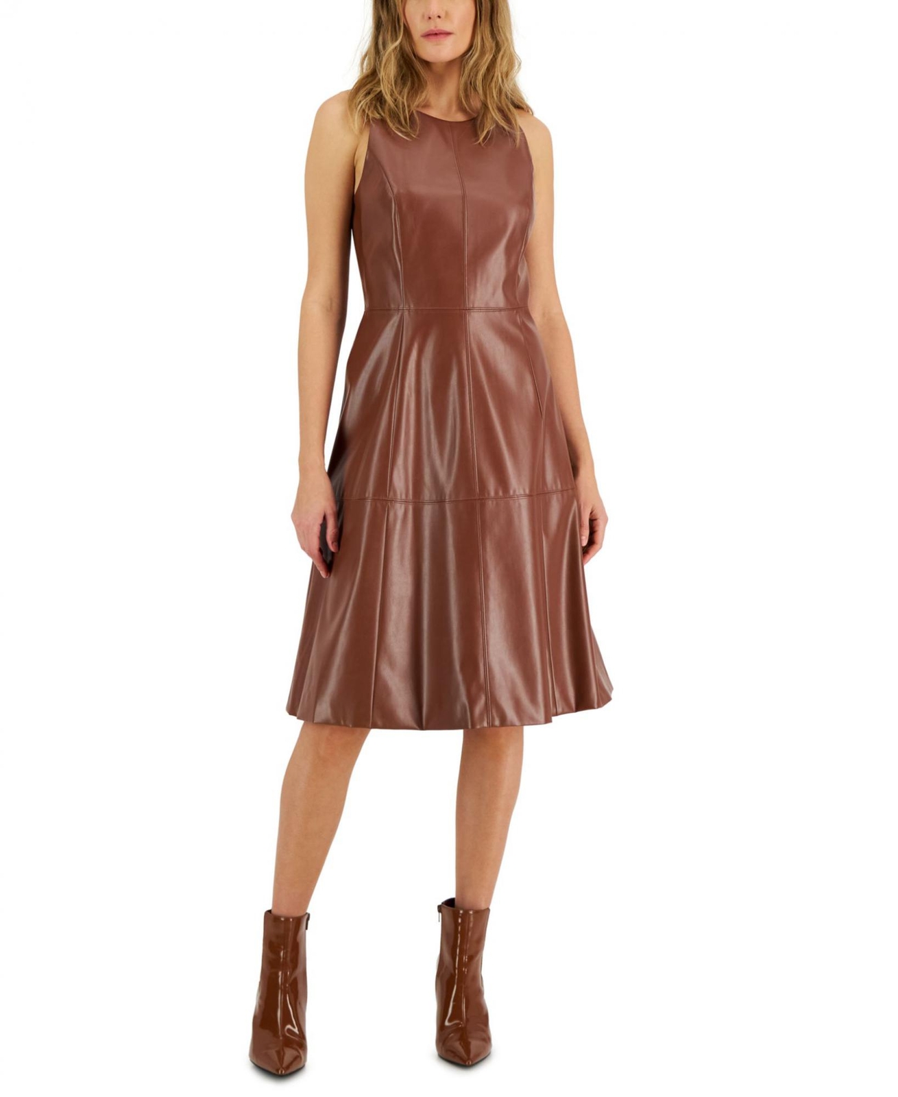 i.n.c. International Concepts Women’s Midi Fit & Flare Dress 10846069 2 8 10 12