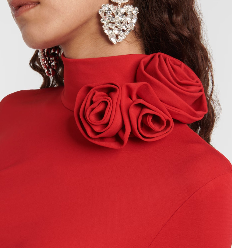 MAGDA BUTRYM Floral-appliqué gown