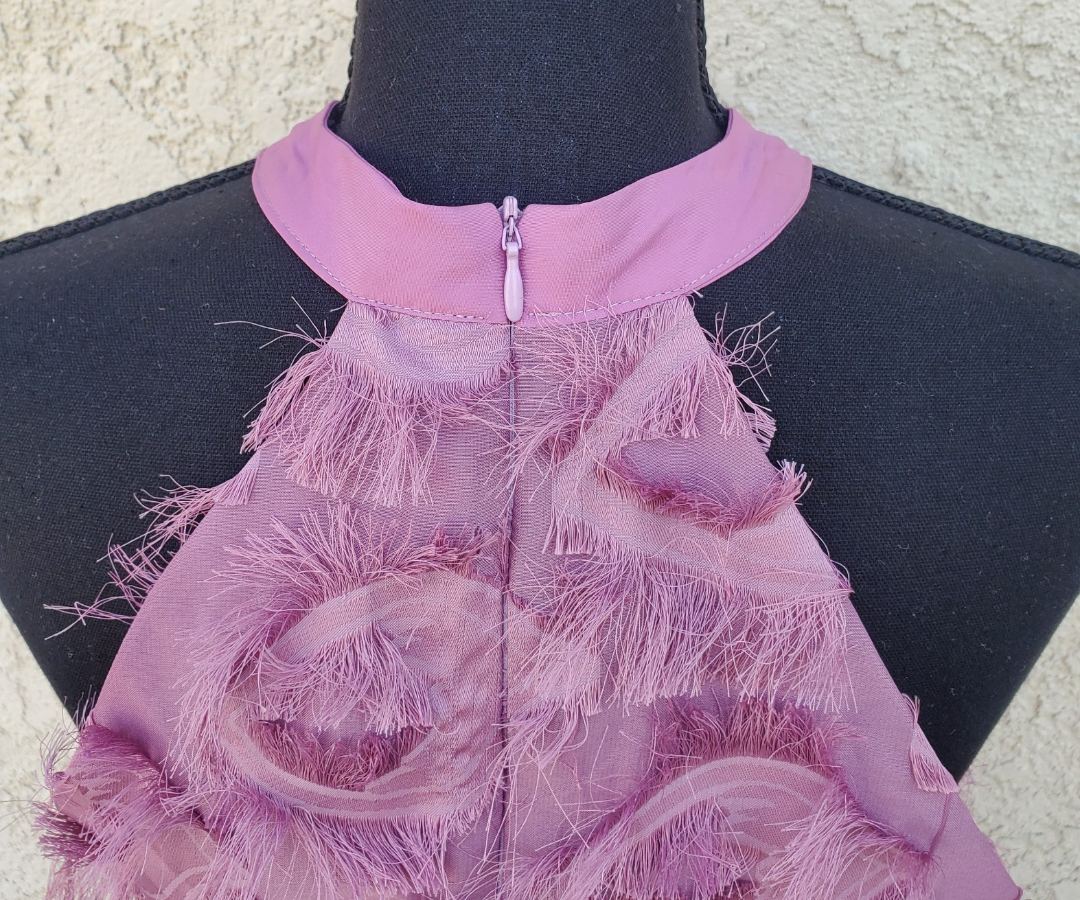 NWT RARE DAZY Pink Sleeveless Eyelash Rayon Maxi Party Dress Size M Fairy Core