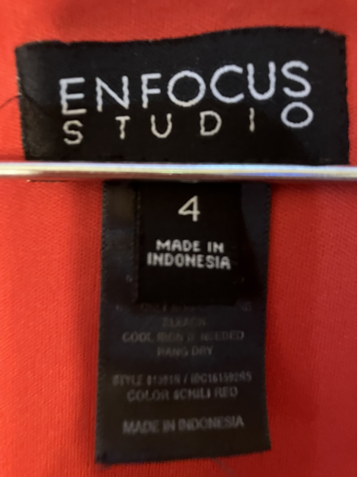 En Focus Studio Red Chevron Fit & Flare Sleeveless V-Neck Dress