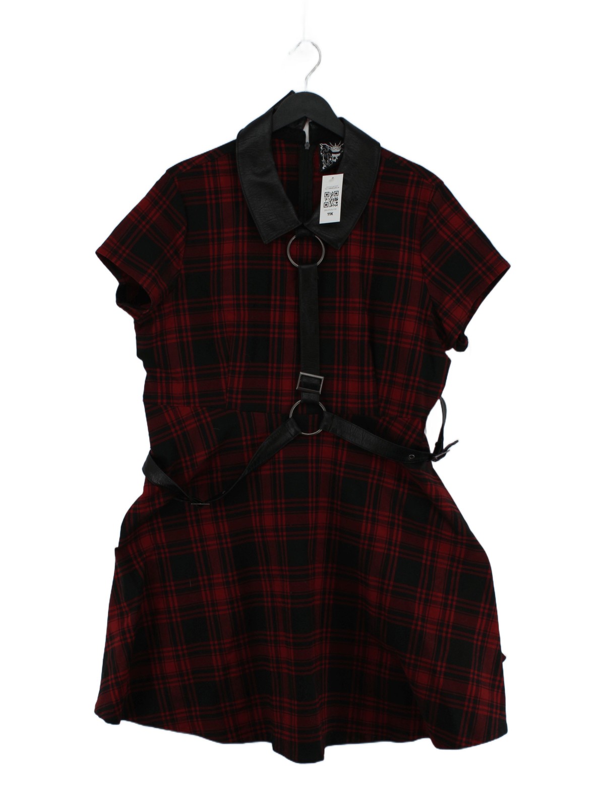 Killstar A-Line Midi Dress UK20 in Red