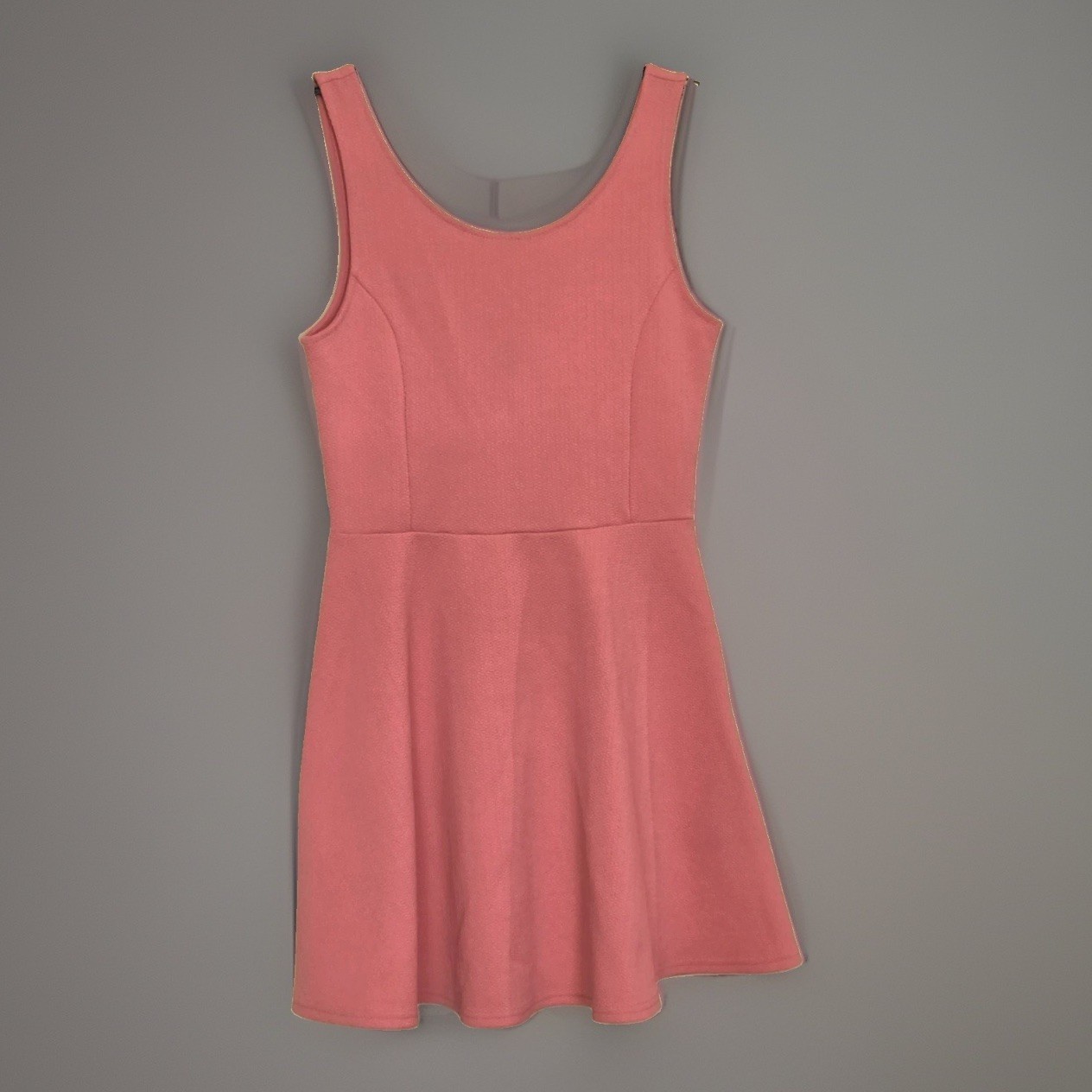H&M Divided Fit & Flare Dress Women Size 8 Pink Sleeveless Skater Mini Coquette