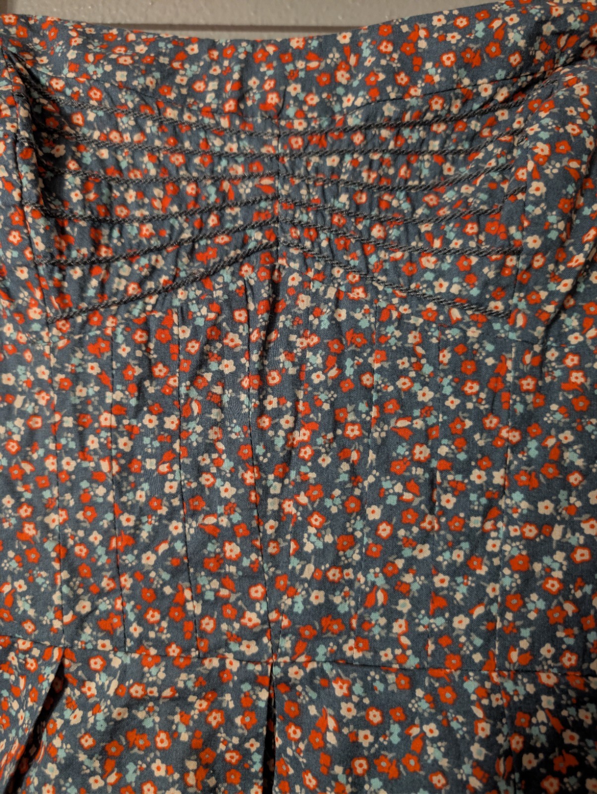 American Eagle Outfitters Floral Strapless Mini Dress Size 8 Pleated Tulle Trim