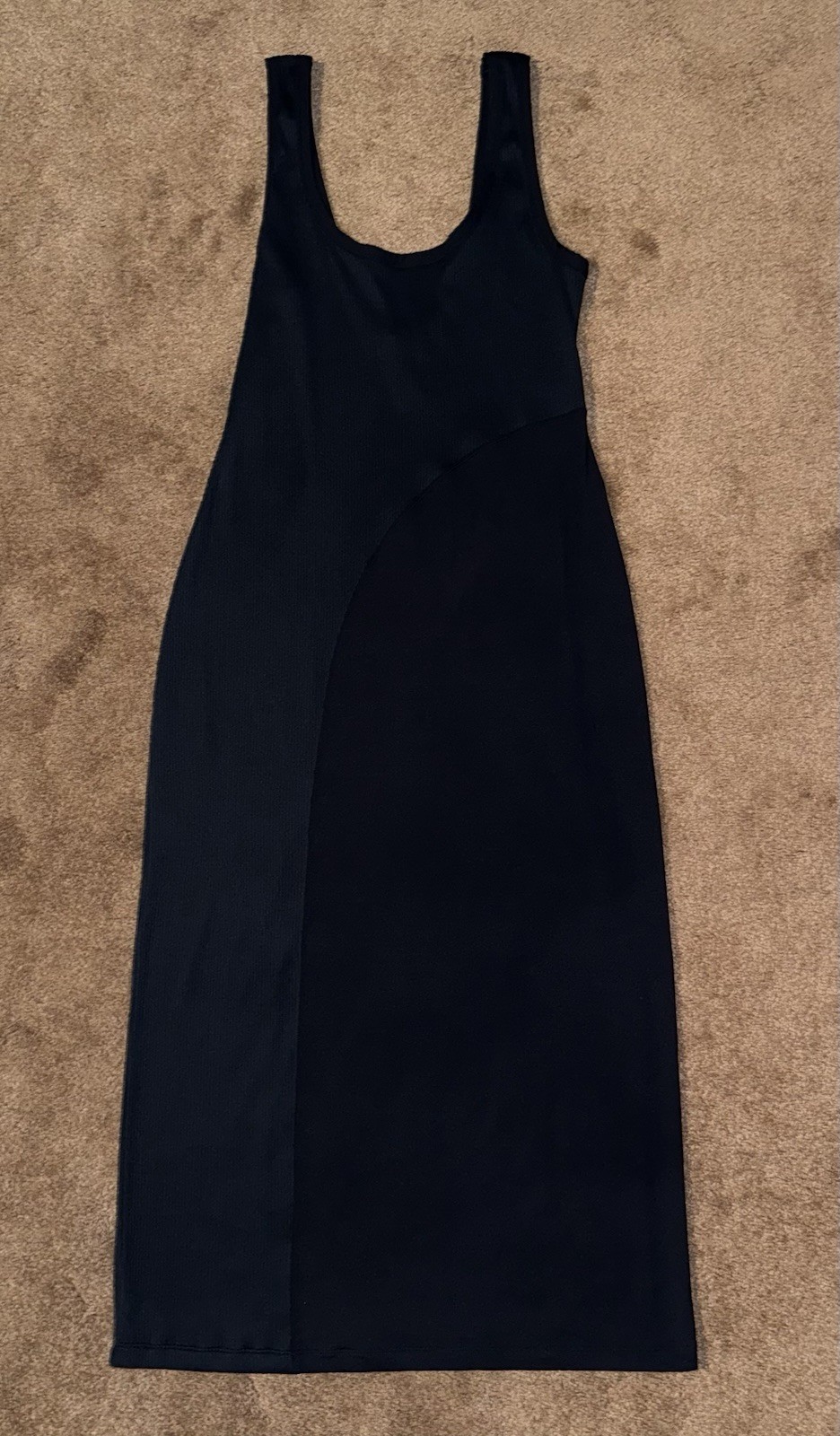Eres Osmose Paneled Ribbed Stretch-Jersey Midi Dress Size M/L