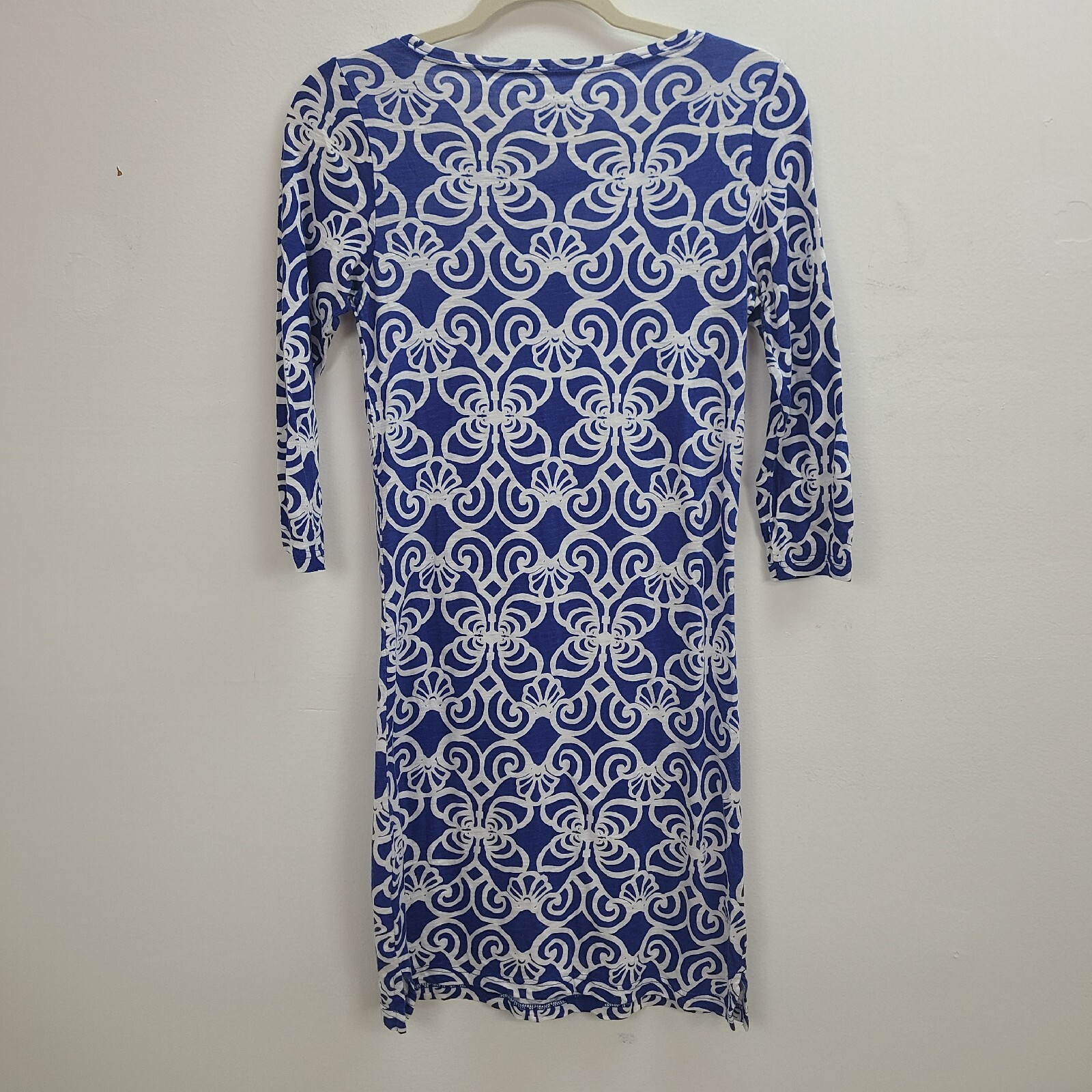 Vineyard Vines Shift Dress Women Extra Extra Small Blue White Lightweight XXS