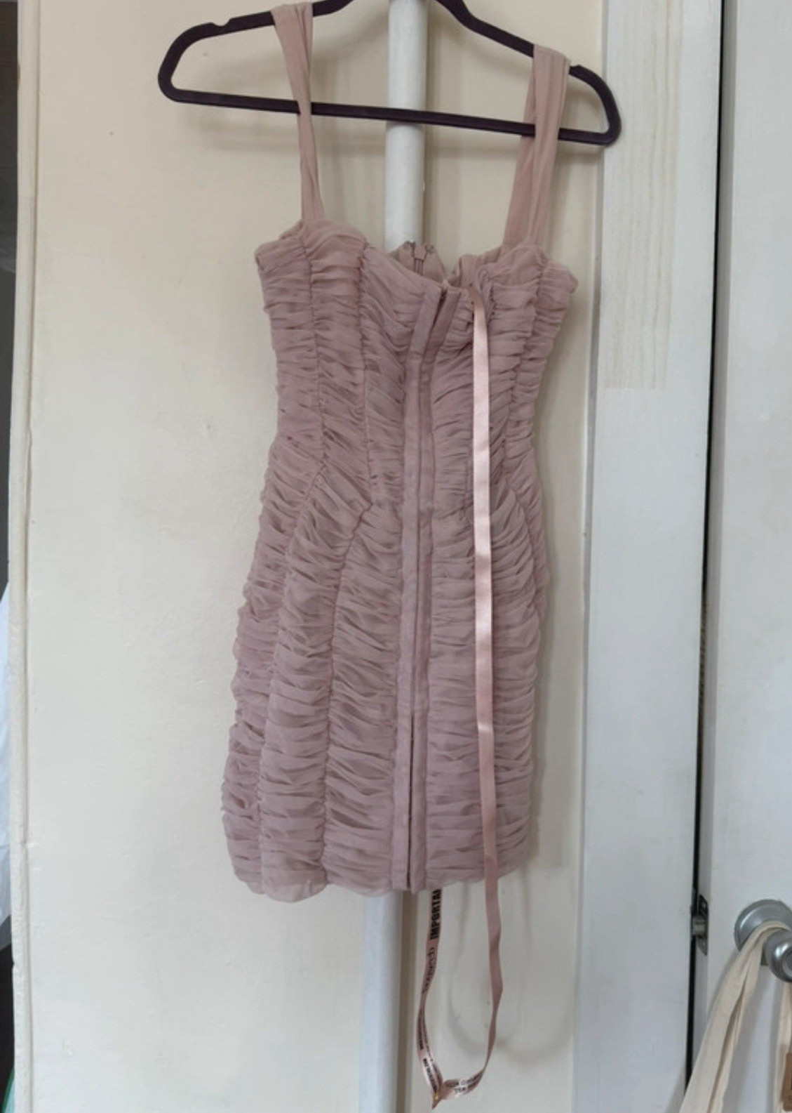 House of CB “Cate” Mini Dress Blush M | Coquette Garden Party summer