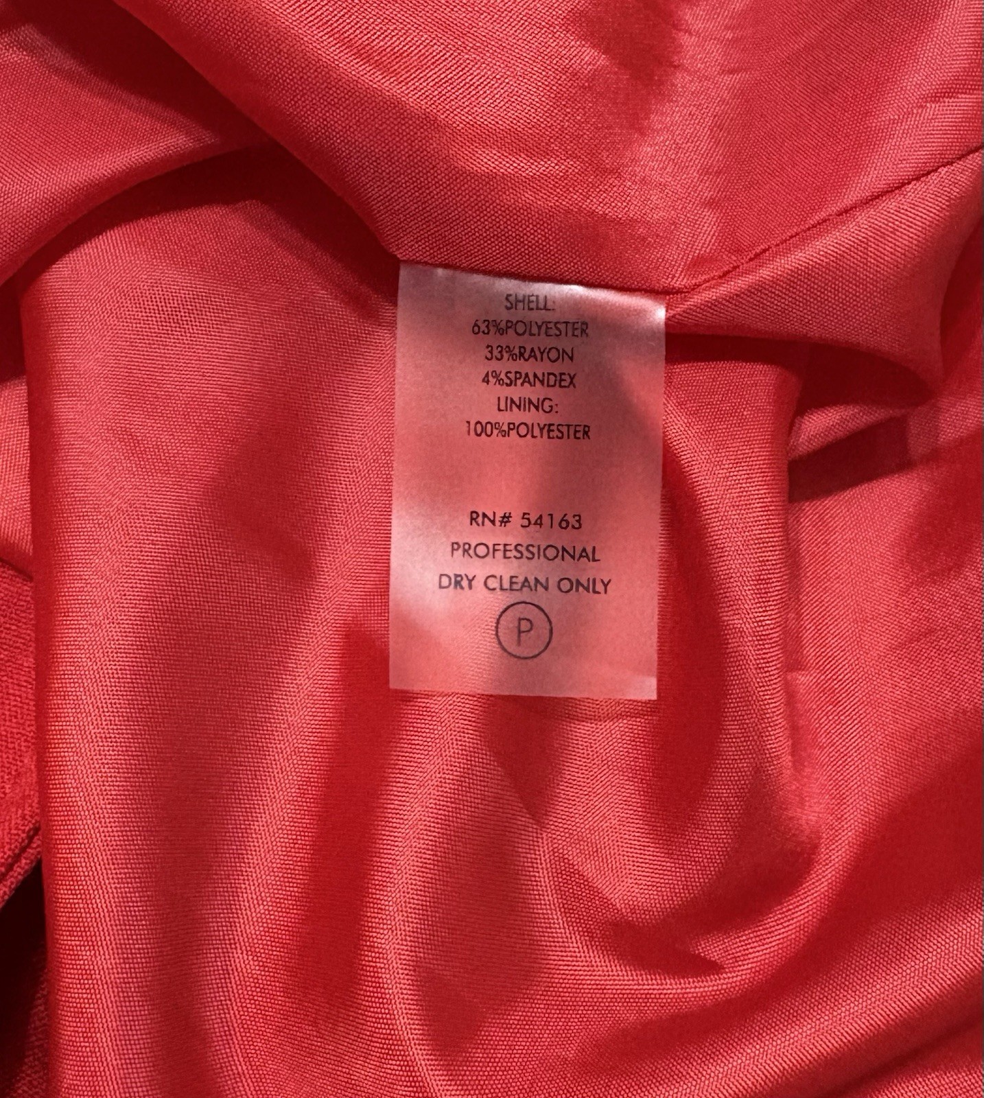 Calvin Klein Red Double Breasted Trench Dress with Belt Size S