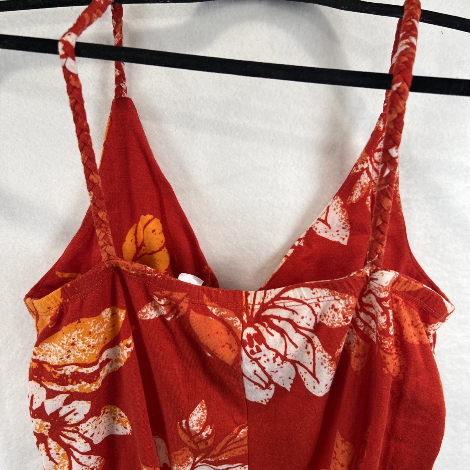 ROUTE 66 Sleeveless Hi Low Red Floral Print Dress-Size Large (rare)