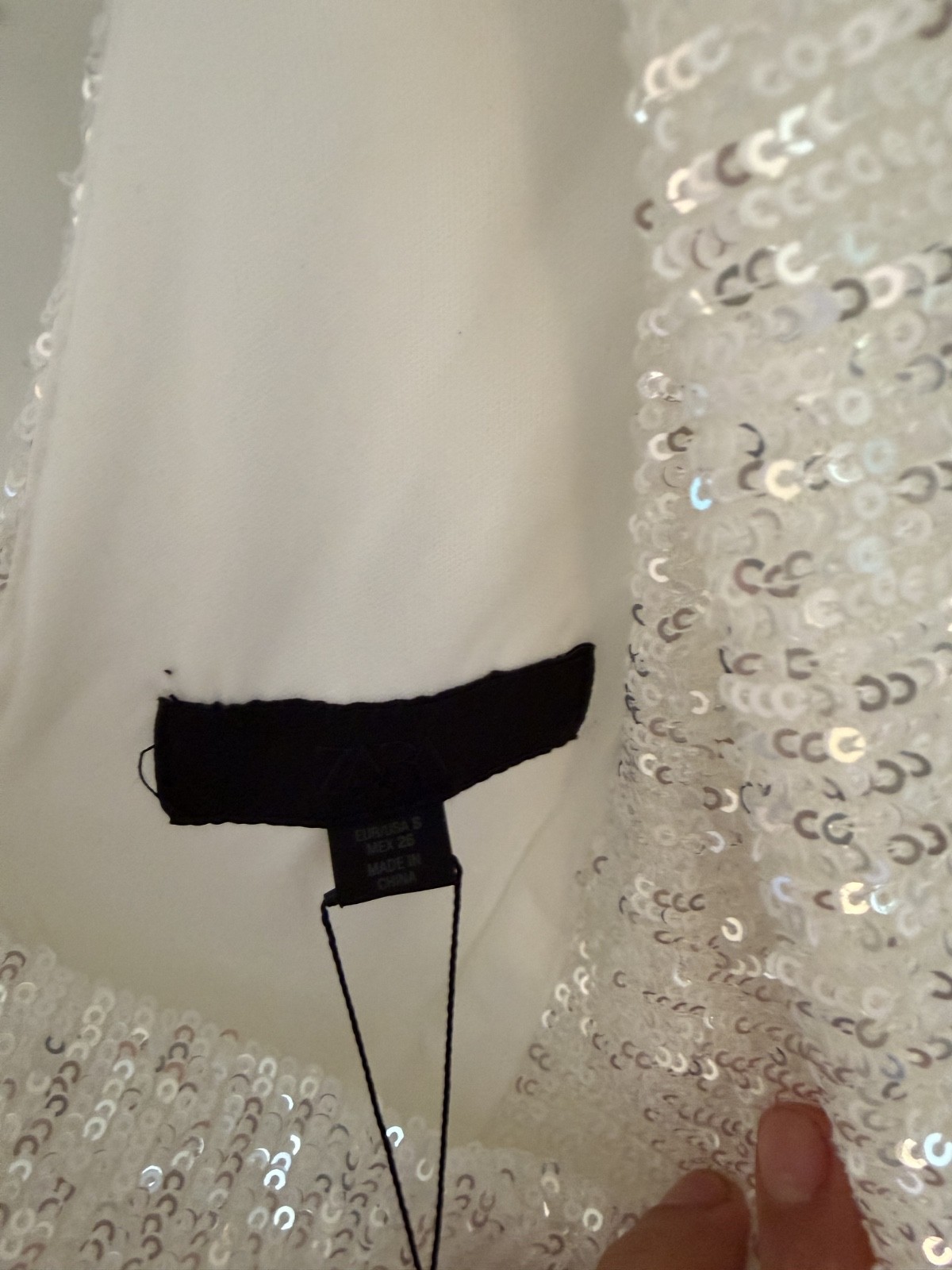 Zara Sequin midi dress Size s