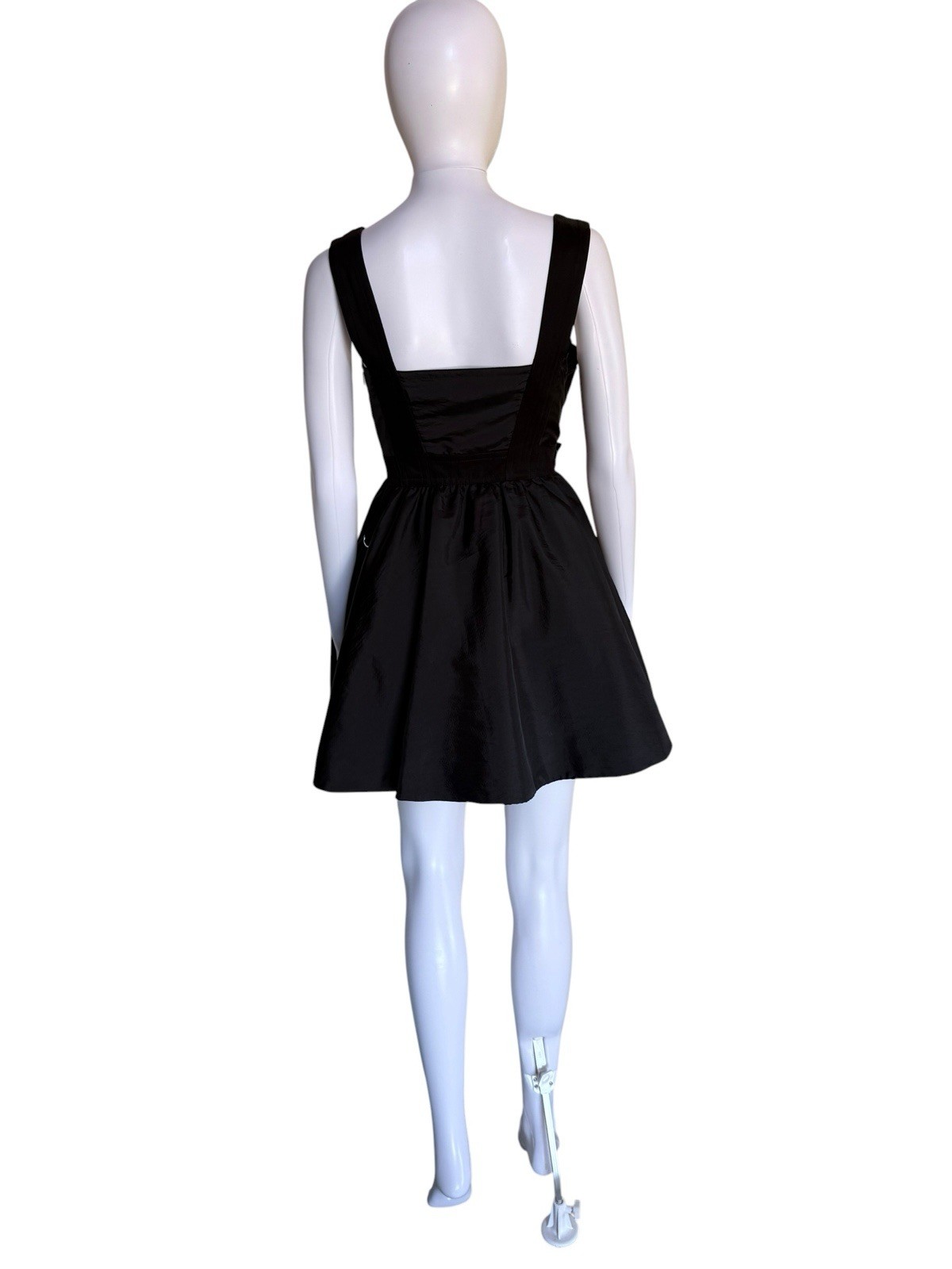 Marc by Marc Jacobs Black Bubble Dress XS Pleated Buckle Utility Mini Vintage